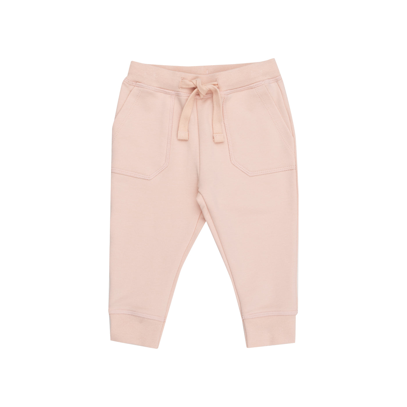 Hoodie And Jogger - French Terry Solid Pink-Angel Dear