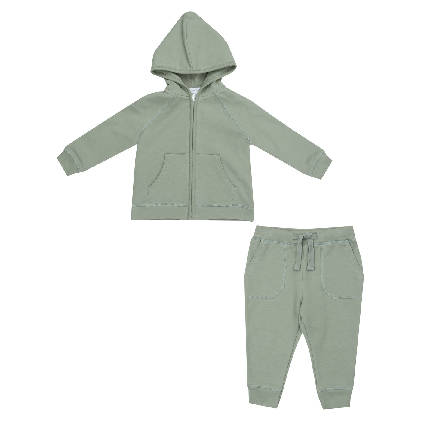 Hoodie And Jogger - Desert Sage Solid-Angel Dear