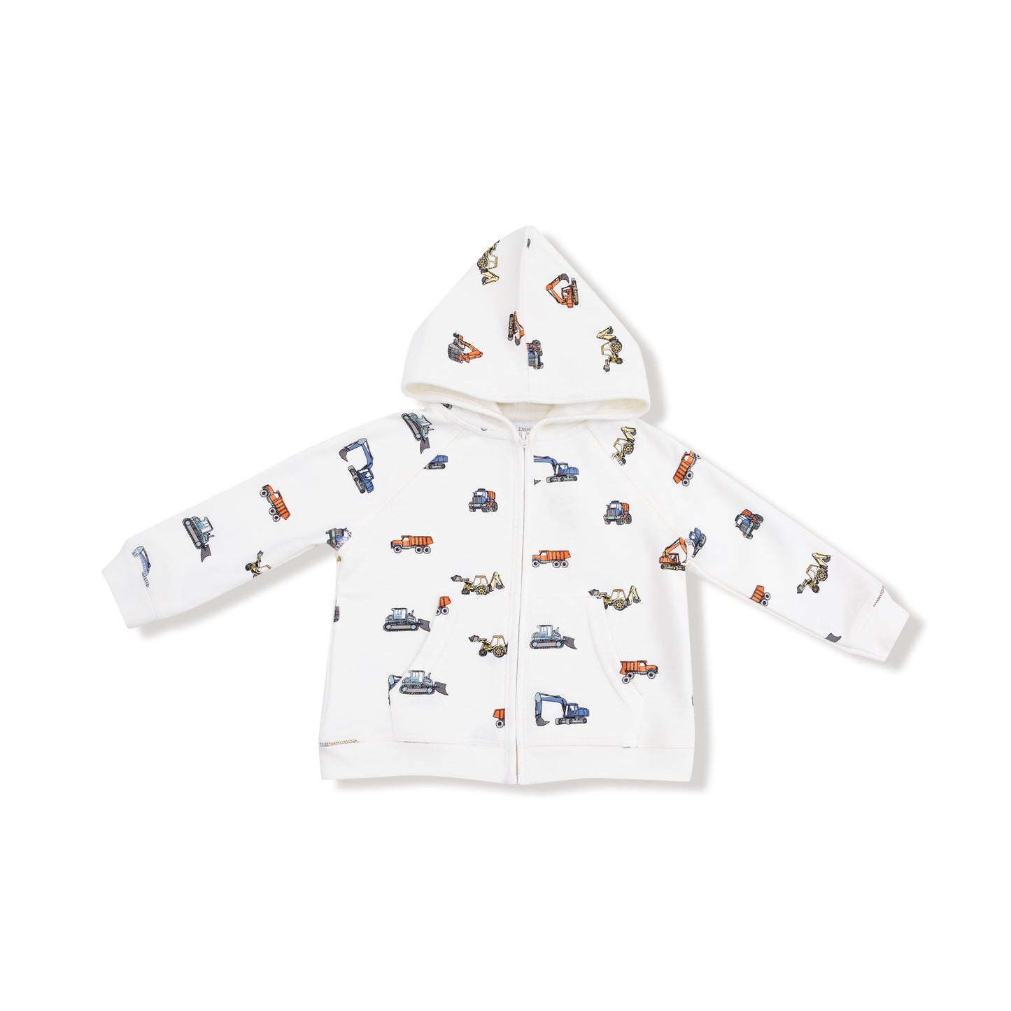 Zip Hoodie and Jogger Set in our  Construction Vehicles print from Angel Dear