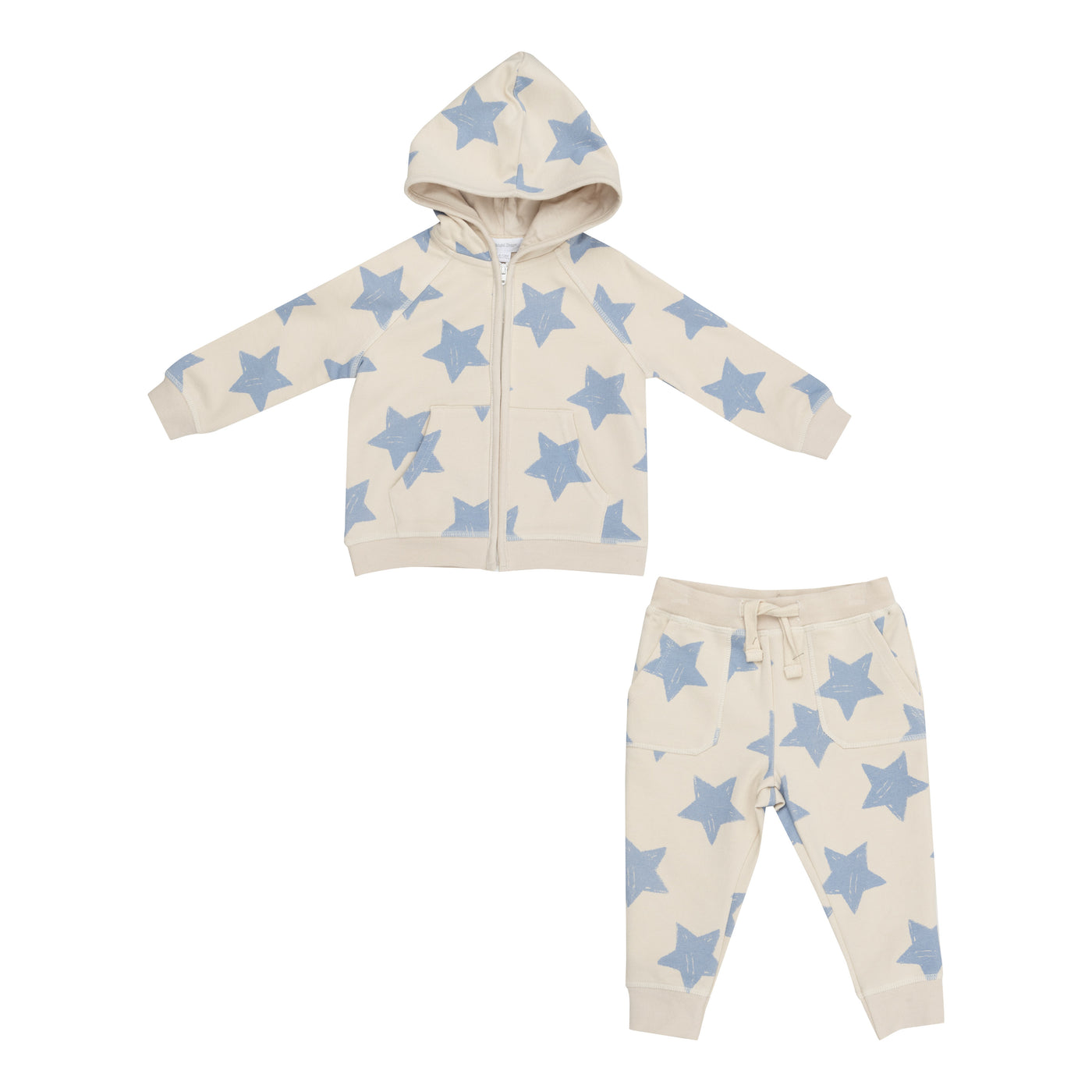 Hoodie And Jogger - Sketchy Stars Blue-Angel Dear