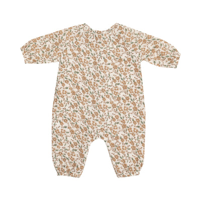 Peasant Romper - Bitty Brown Floral-Angel Dear