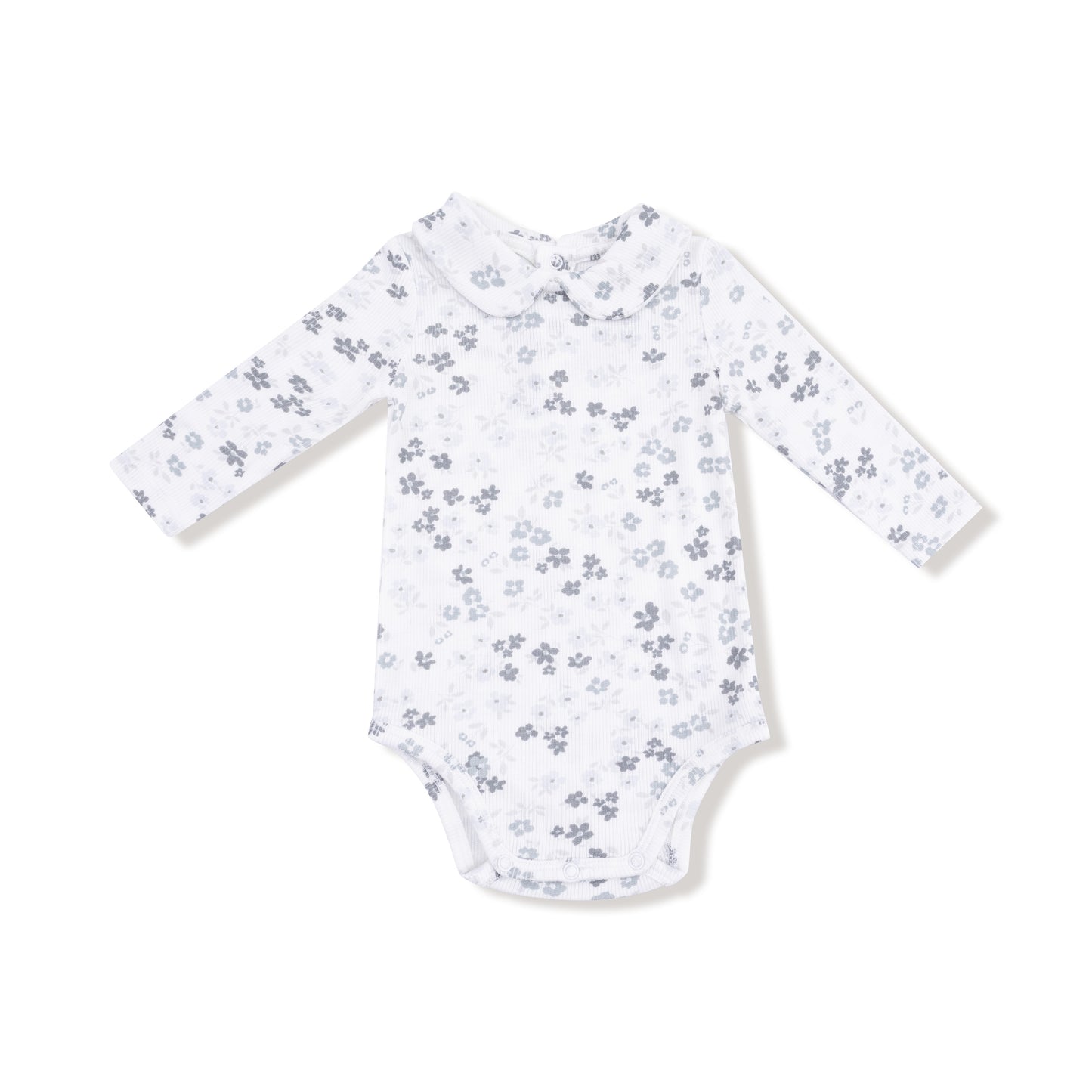 Peter Pan Collar Bodysuit in our  Caroline's Calico print from Angel Dear
