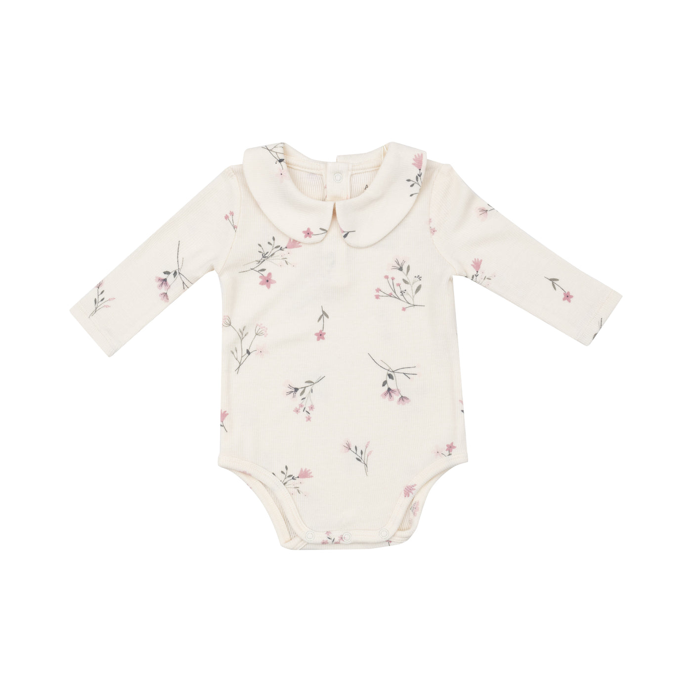 Peter Pan Collar Bodysuit - Wispy Floral