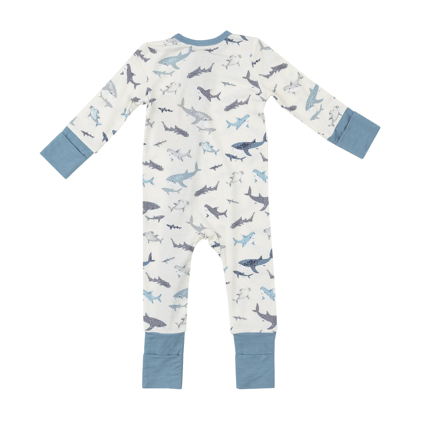 2 Way Zipper Romper - Sharks - Angel Dear