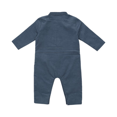 Retro Jumpsuit - Solid Navy-Angel Dear