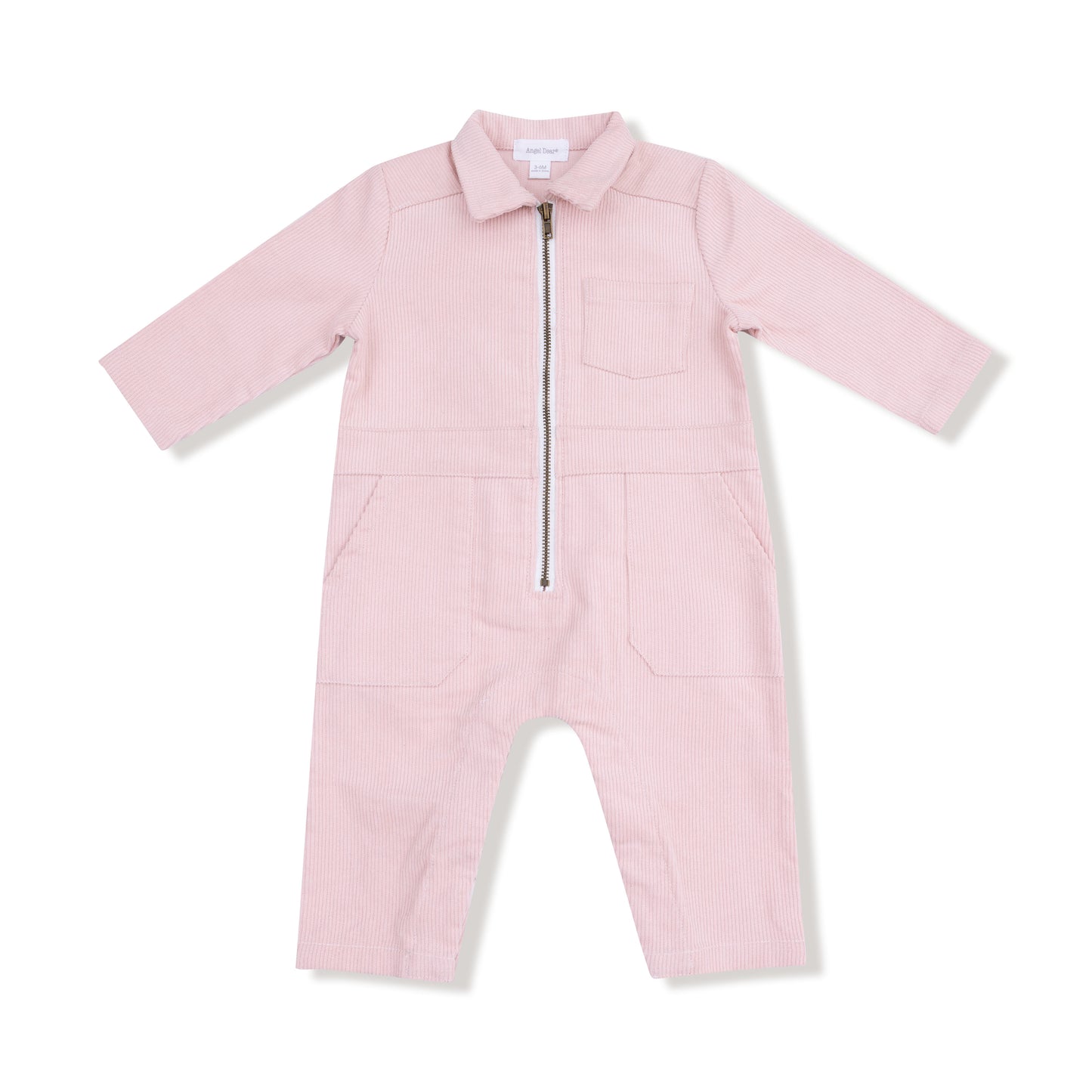 Retro Jumpsuit in our Veiled Pink print from Angel Dear
