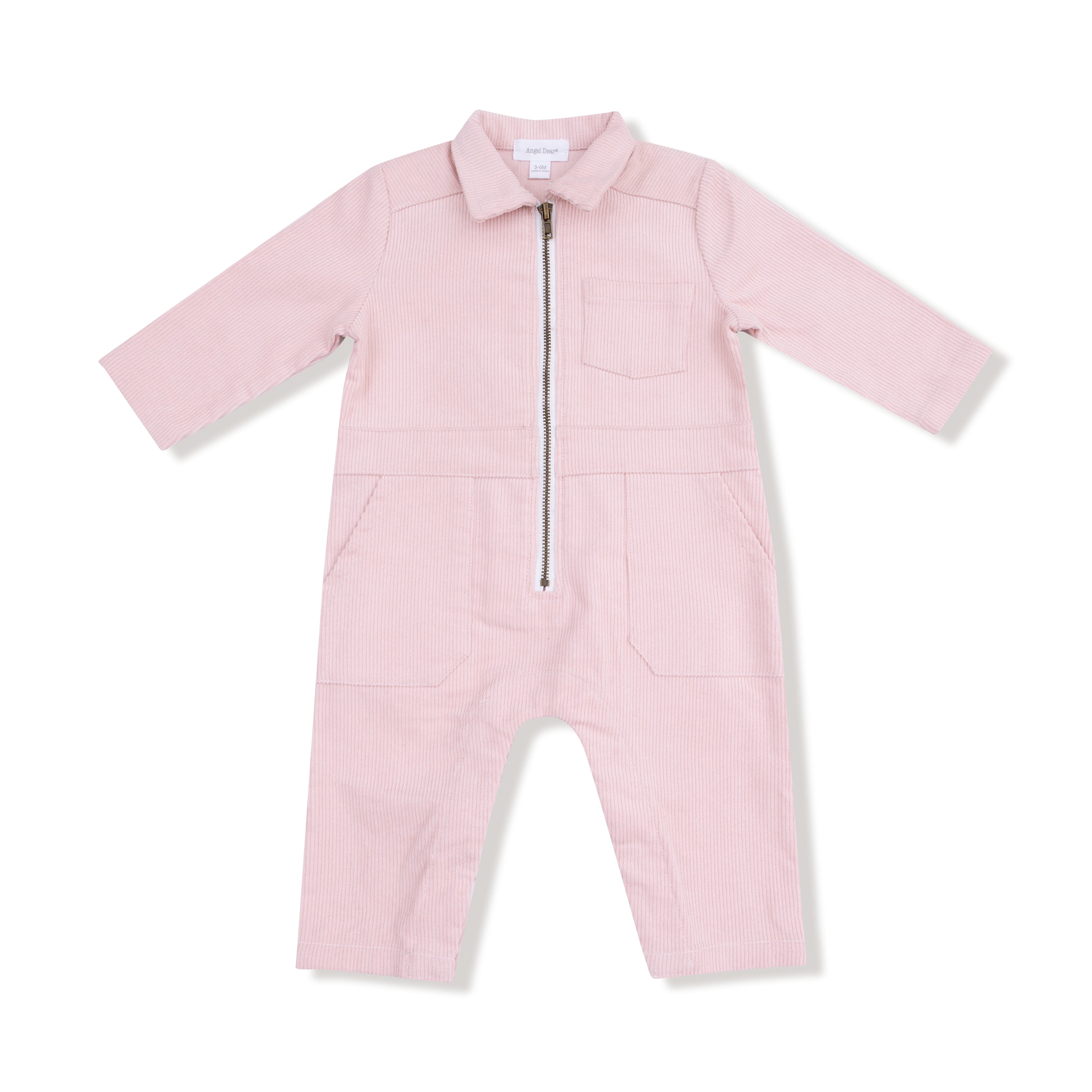 Retro Jumpsuit in our Veiled Pink print from Angel Dear