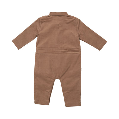 Retro Jumpsuit - Mocha-Angel Dear