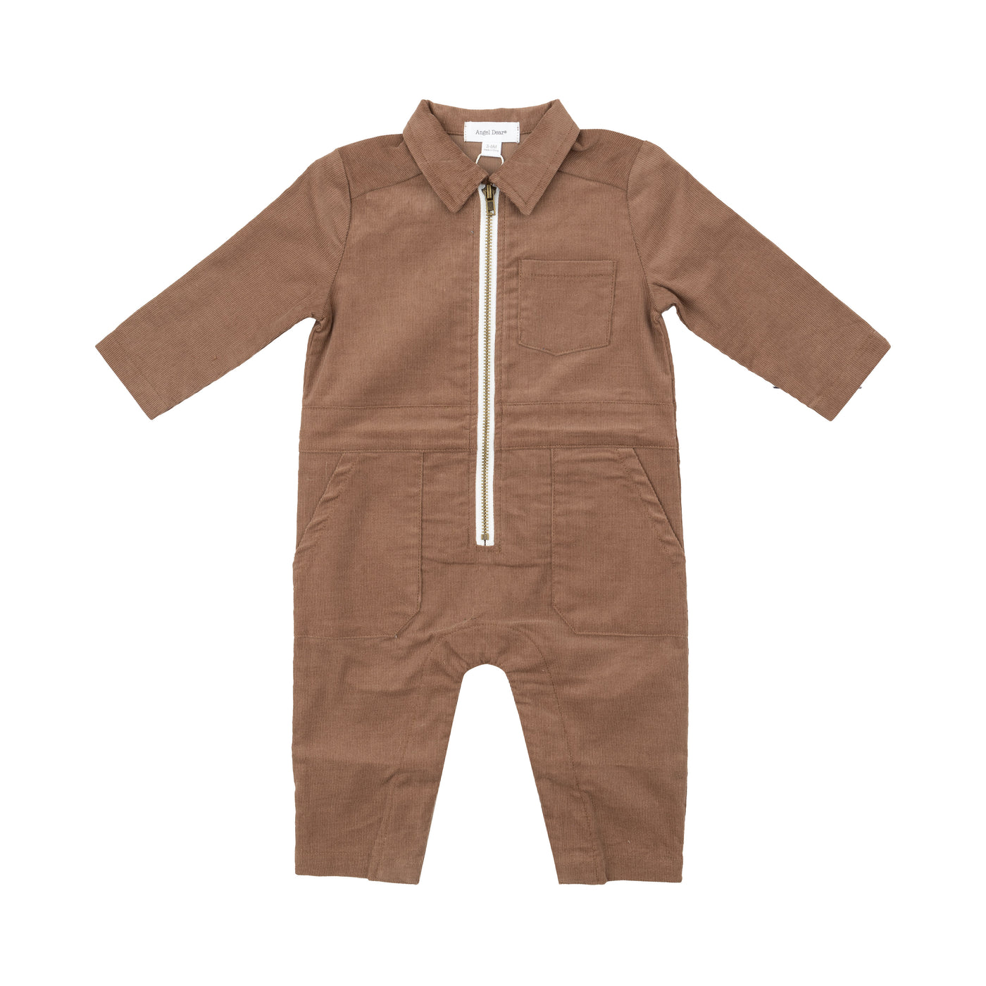 Retro Jumpsuit - Mocha-Angel Dear