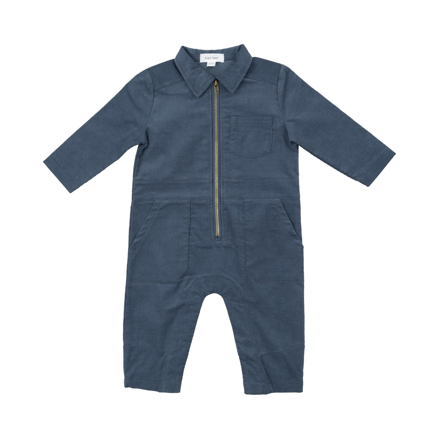 Retro Jumpsuit - Solid Navy-Angel Dear