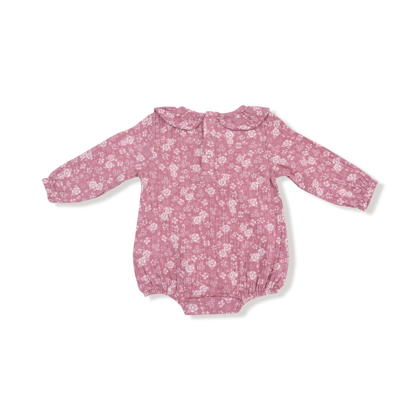 Bubble with Ruffle Collar in our  Bandana Floral print from Angel Dear