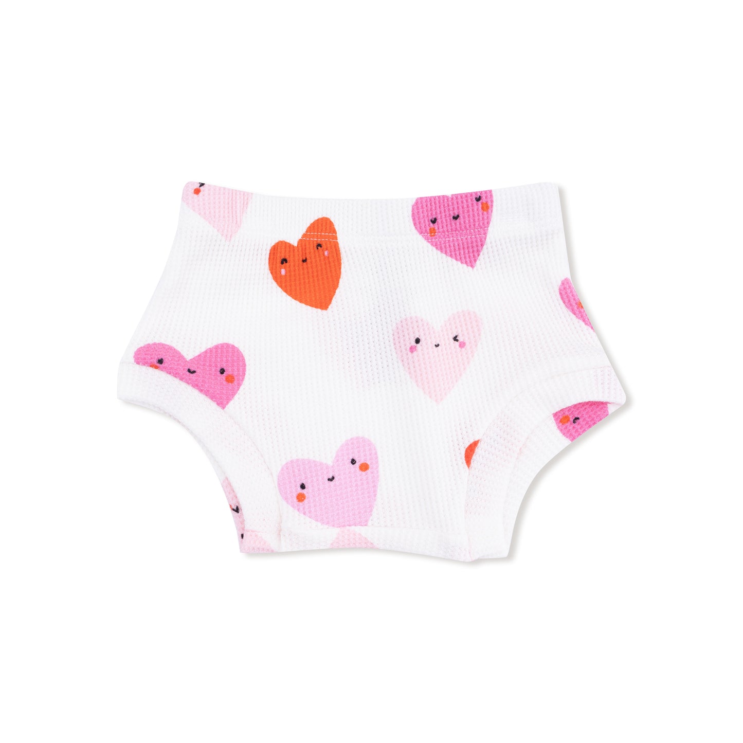 Simple Dress + Bloomer in our  Happy Hearts print from Angel Dear