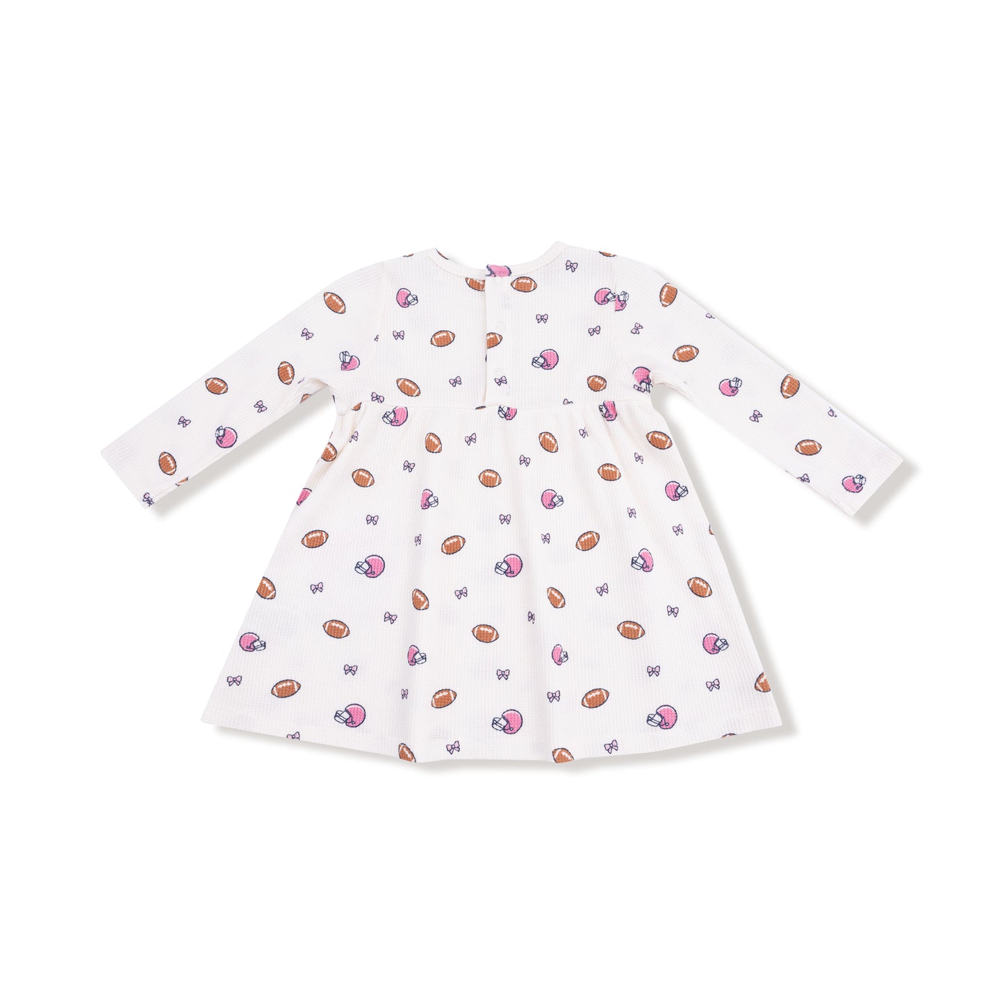 Simple Dress + Bloomer in our  Footballs and Bows print from Angel Dear