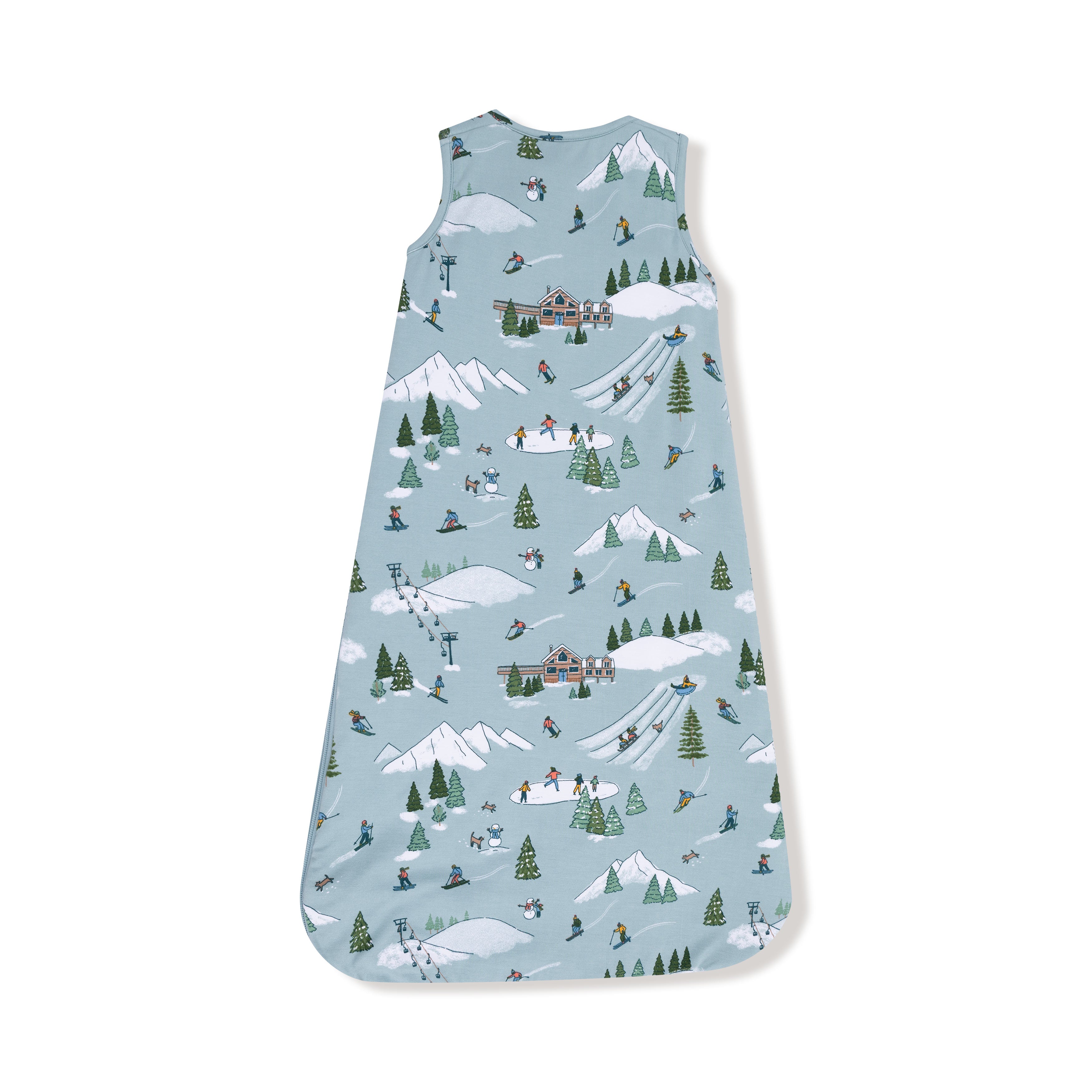 Sleep Bag in our  Winter Fun Skiers print from Angel Dear