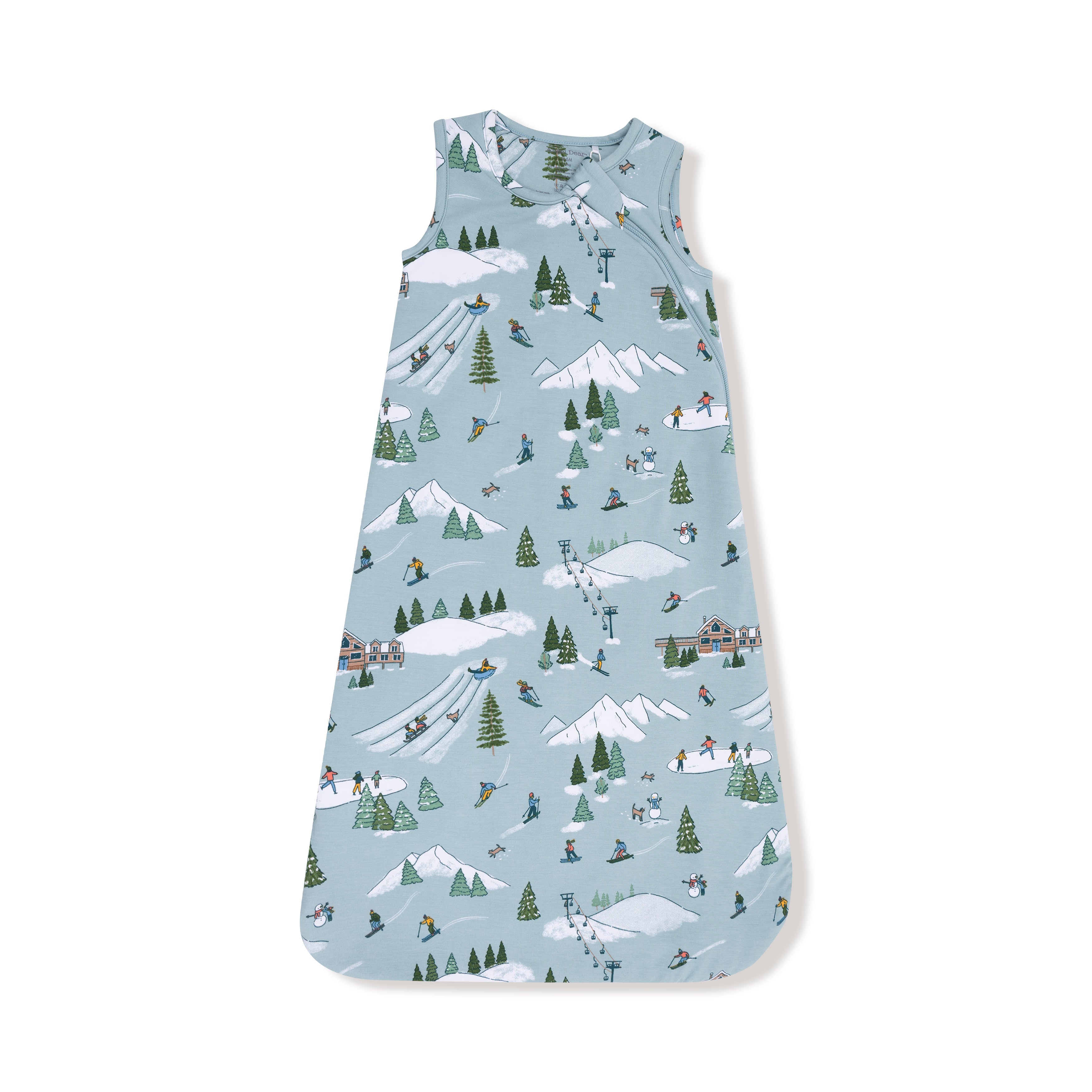 Sleep Bag in our  Winter Fun Skiers print from Angel Dear
