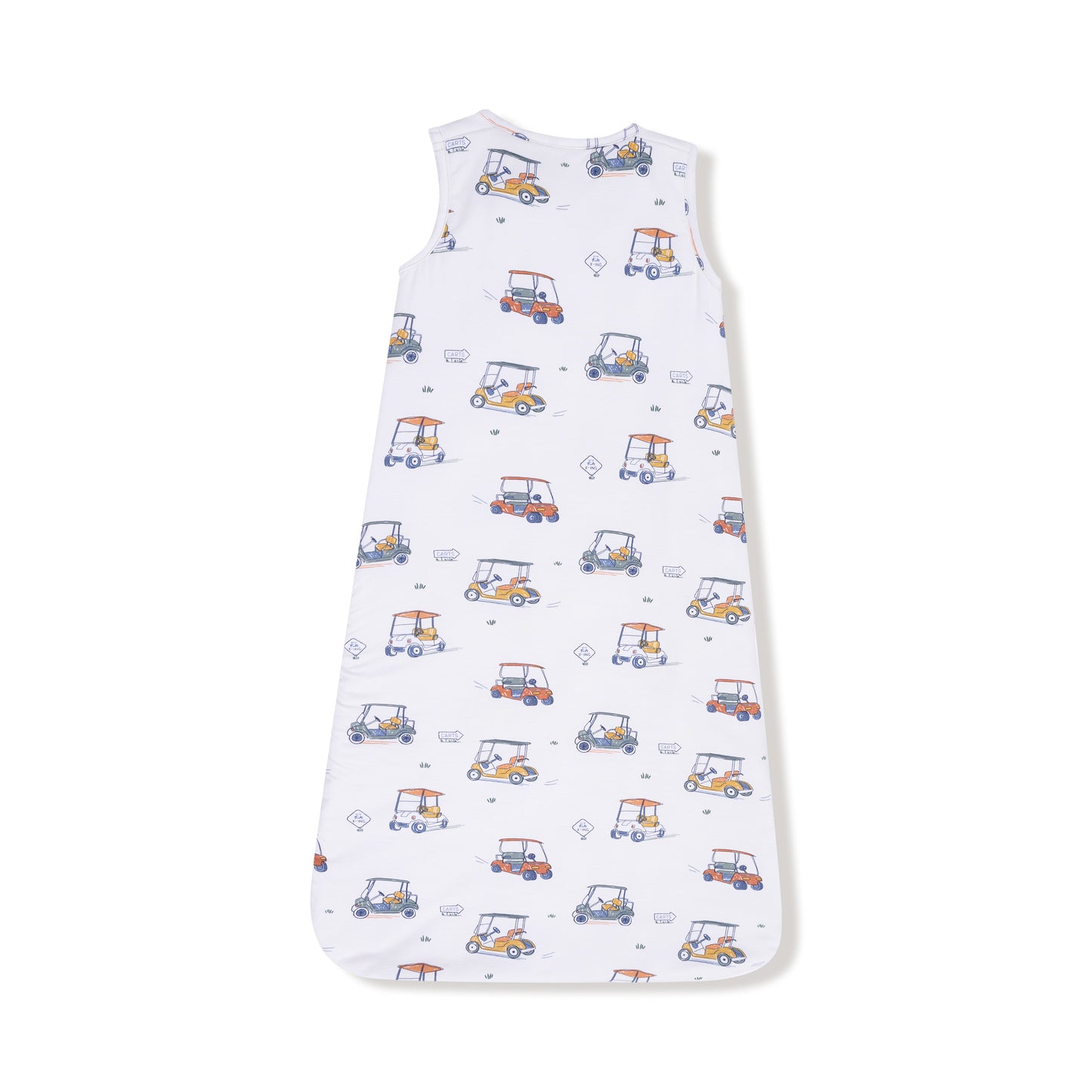 Sleep Bag in our  Zooming Golf Carts print from Angel Dear