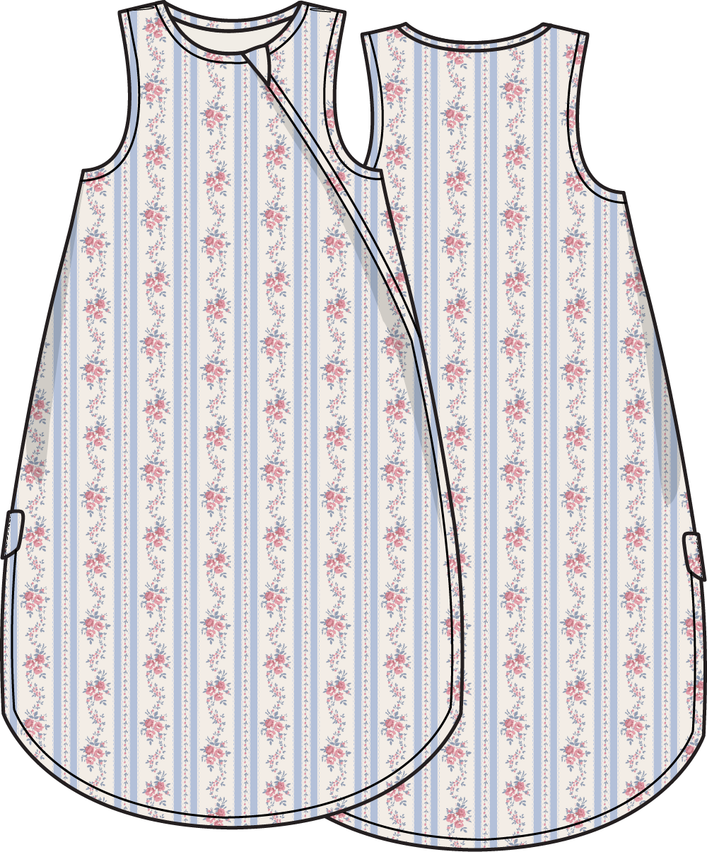 Anna Floral Stripe - Sleep Bag