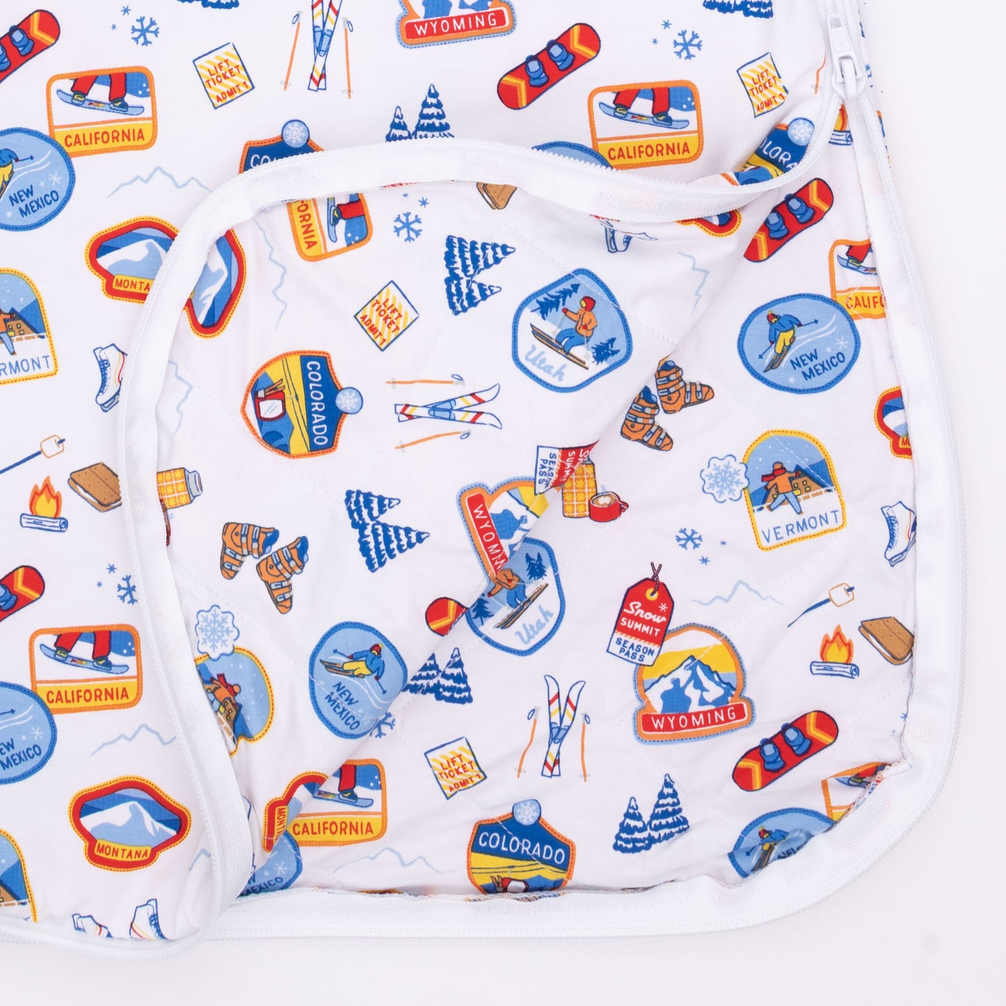 Vintage Ski Patches - Sleep Bag