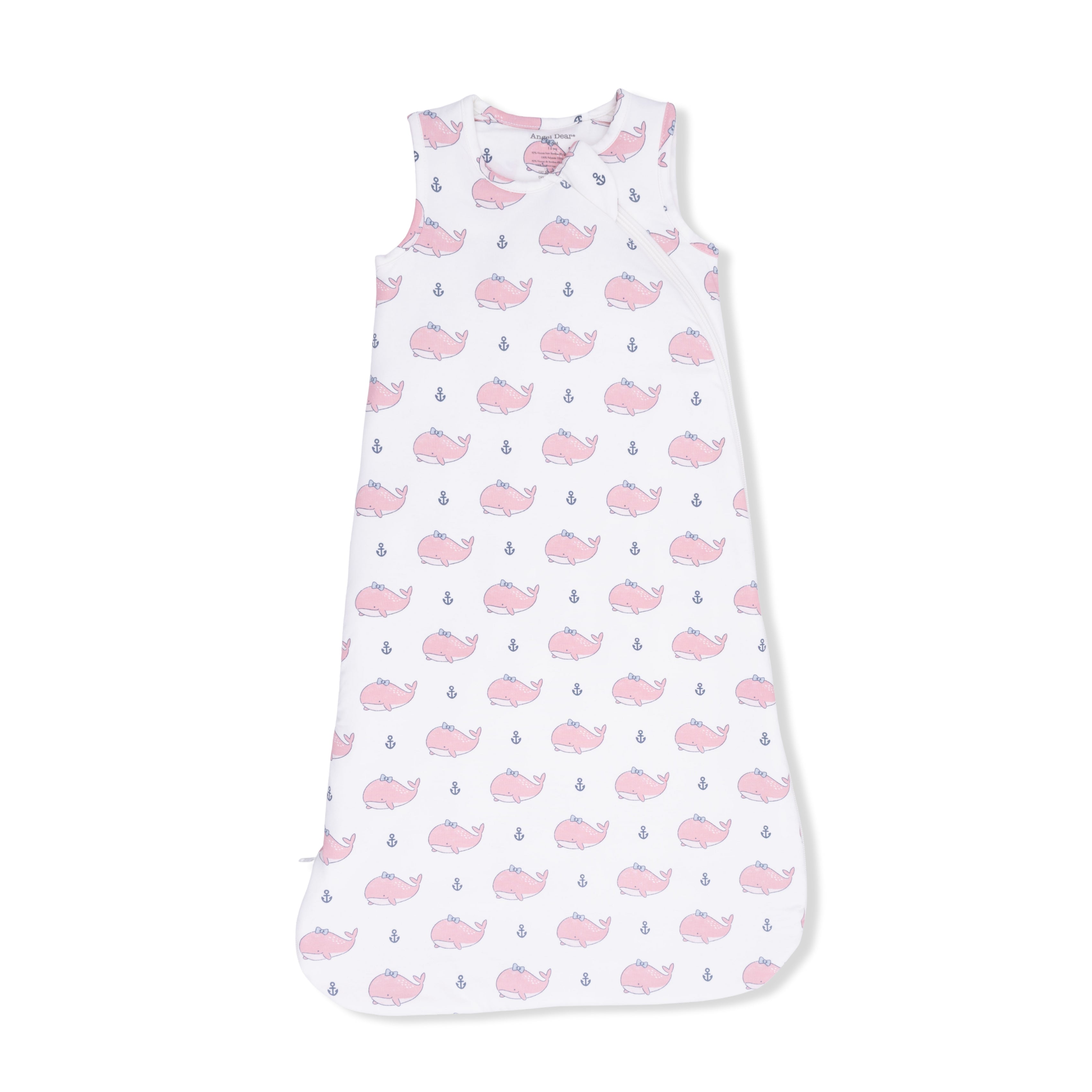 Bubbly Whale with Bow Pink - Sleep Bag-Angel Dear