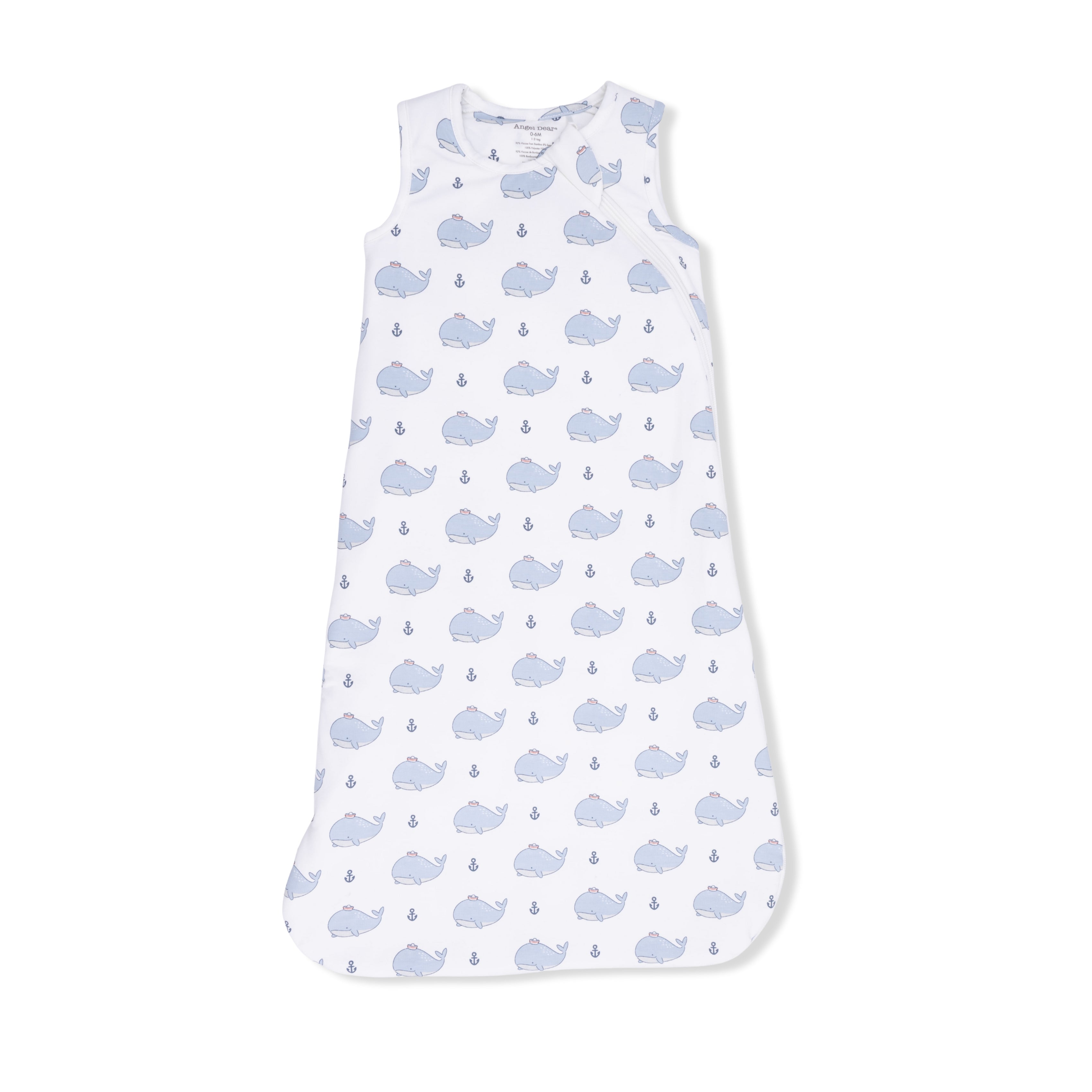 Bubbly Sailor Whale Blue - Sleep Bag-Angel Dear