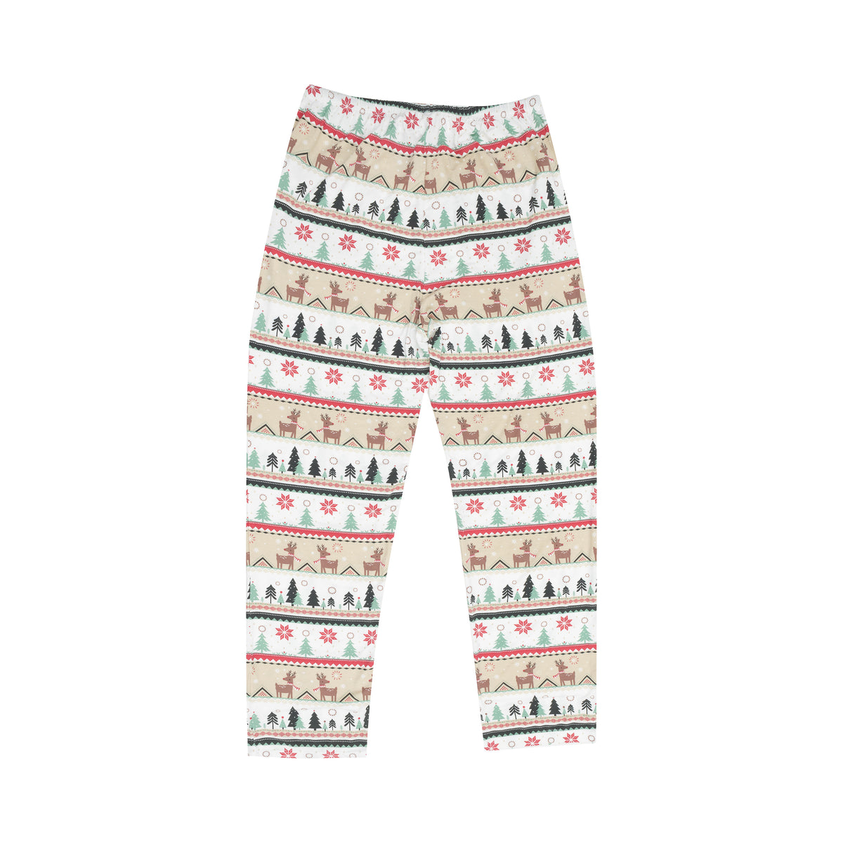 Adult L/S Loungewear Set W/ Pockets - Reindeer Fair Isle-Angel Dear