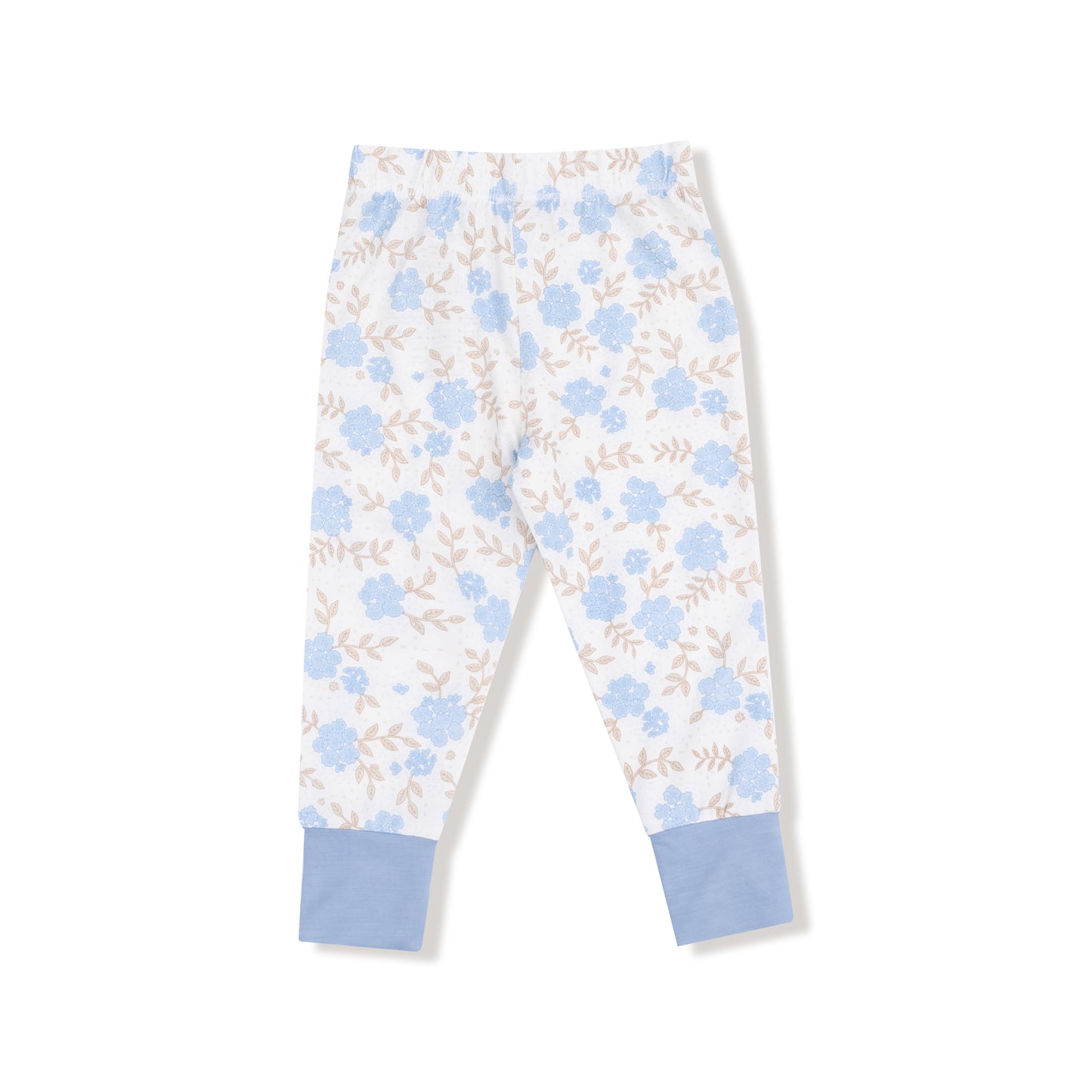 Short Sleeve Loungewear Set in our  Baby Blue Floral print from Angel Dear