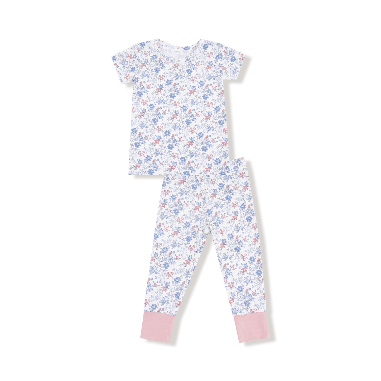 Short Sleeve Loungewear Set in our  Country Girl Floral print from Angel Dear