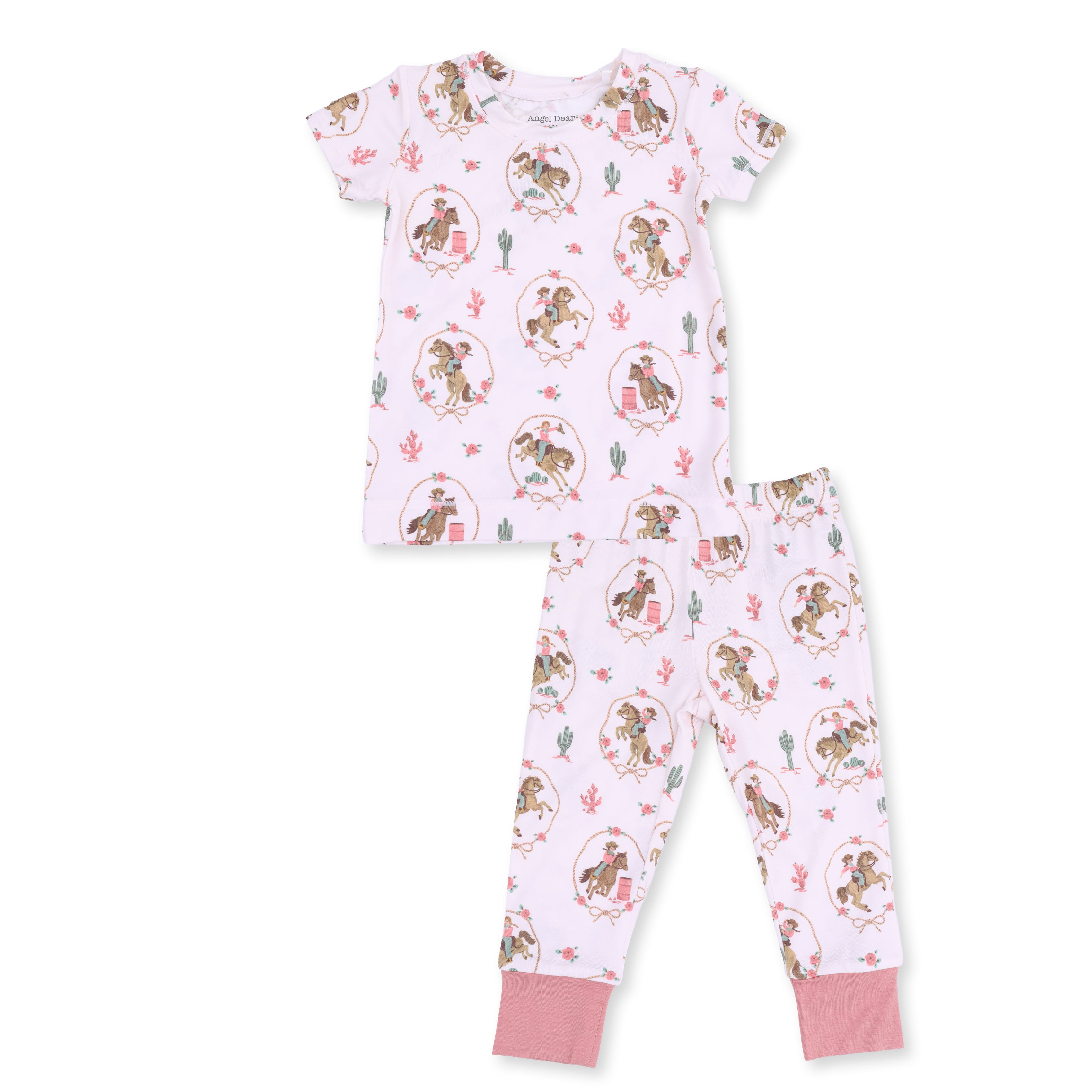 Cowgirl Cameos - Short Sleeve Loungewear Set