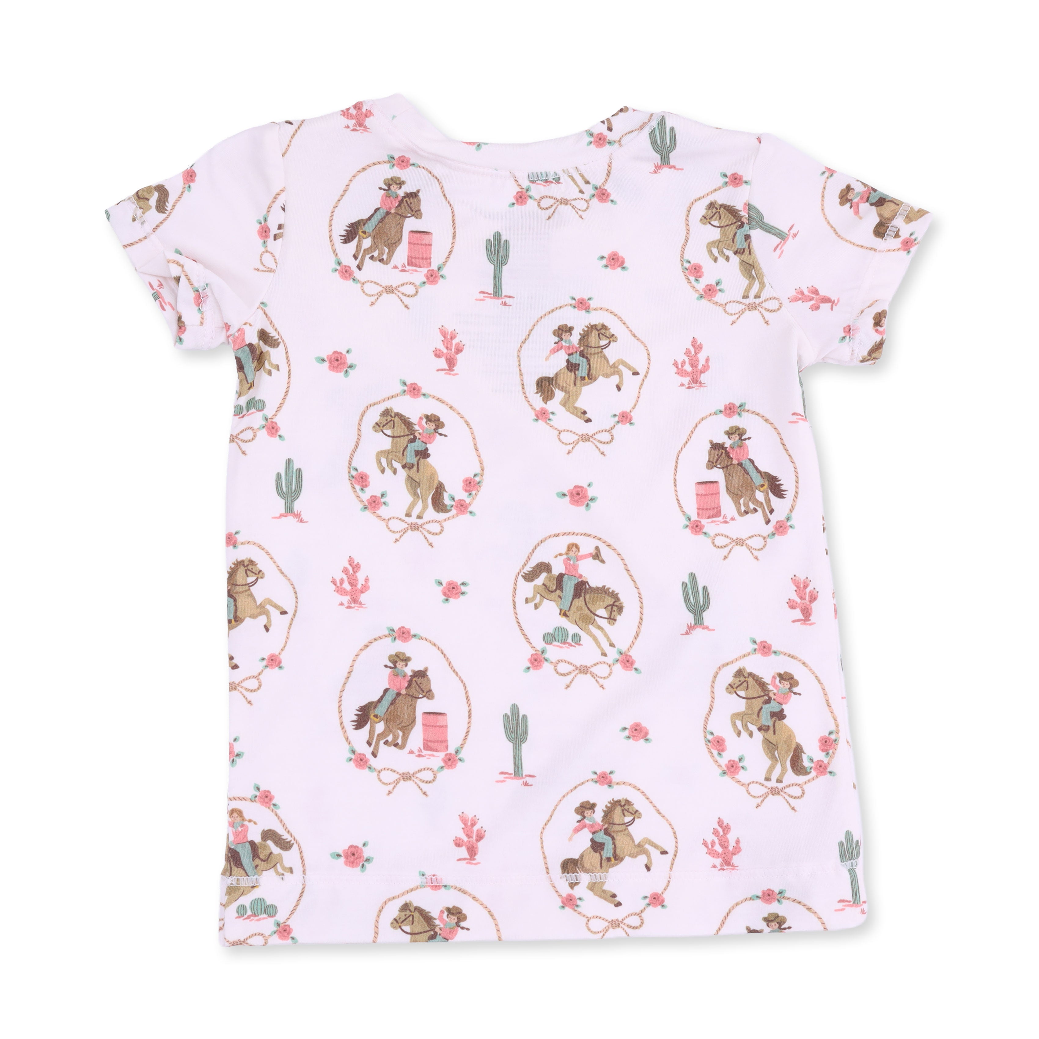 Cowgirl Cameos - Short Sleeve Loungewear Set