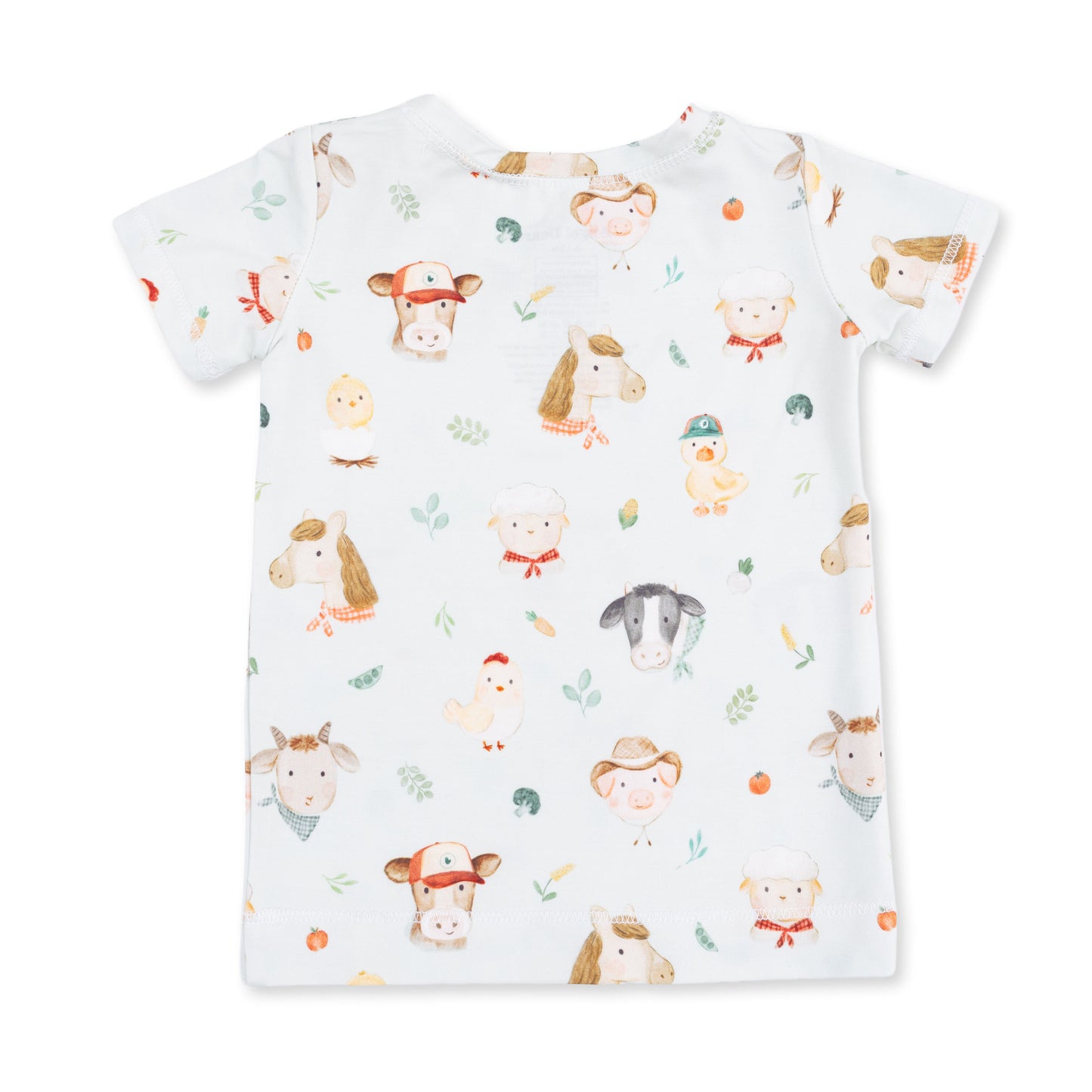 Baby Farm Faces - Short Sleeve Loungewear Set
