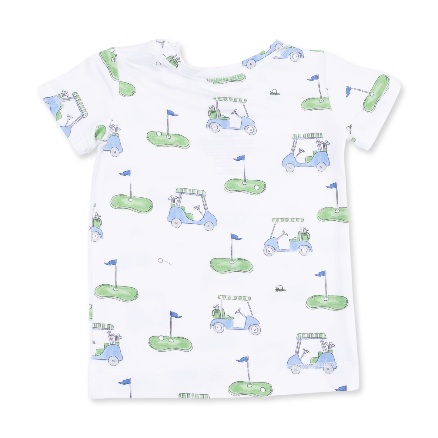 Golf Carts Blue - Short Sleeve Loungewear Set
