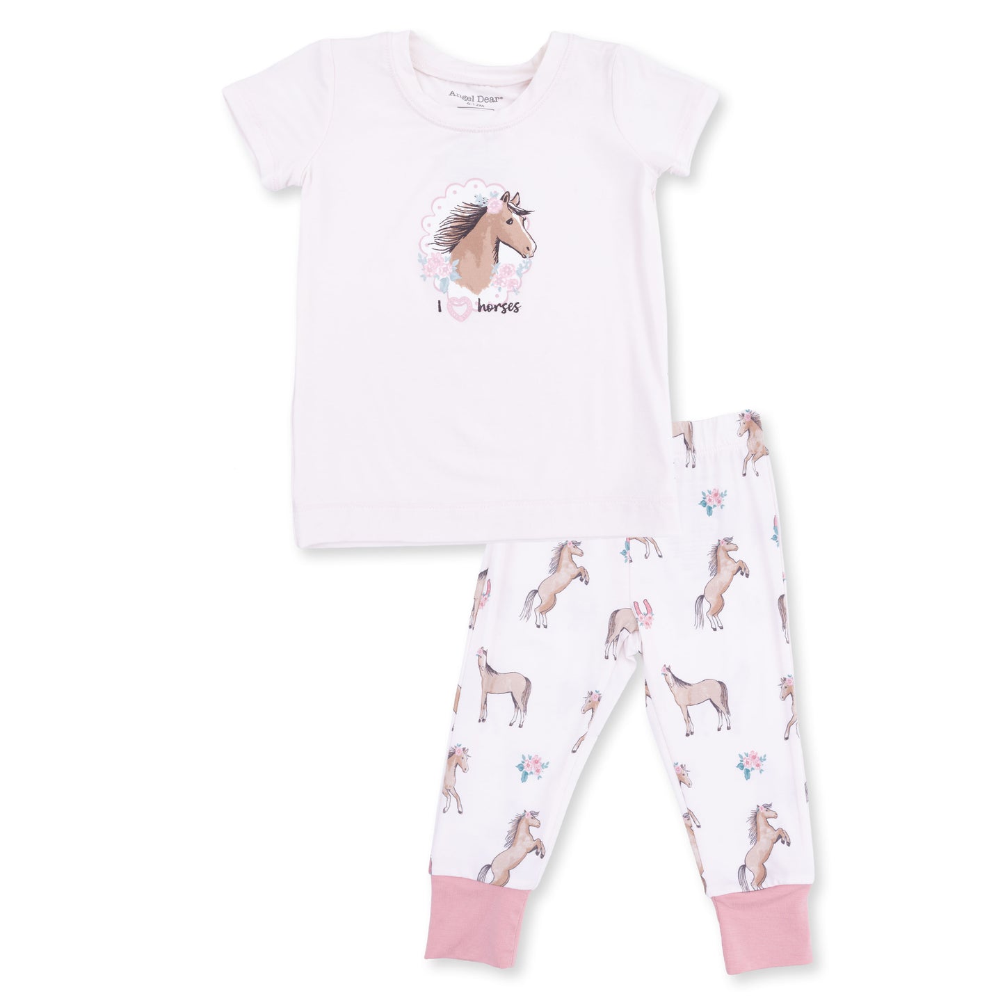 I Love Horses - Short Sleeve Loungewear Set