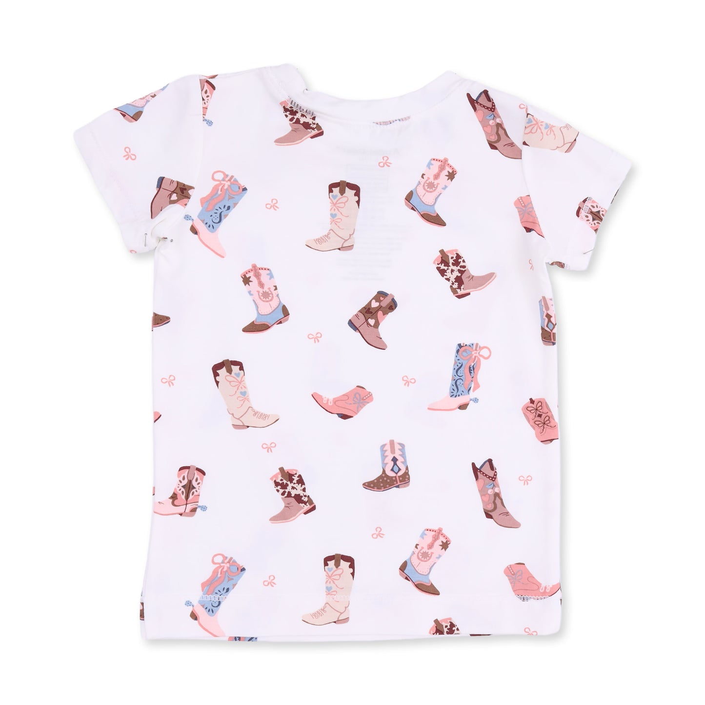 Buckarette Boots - Short Sleeve Loungewear Set