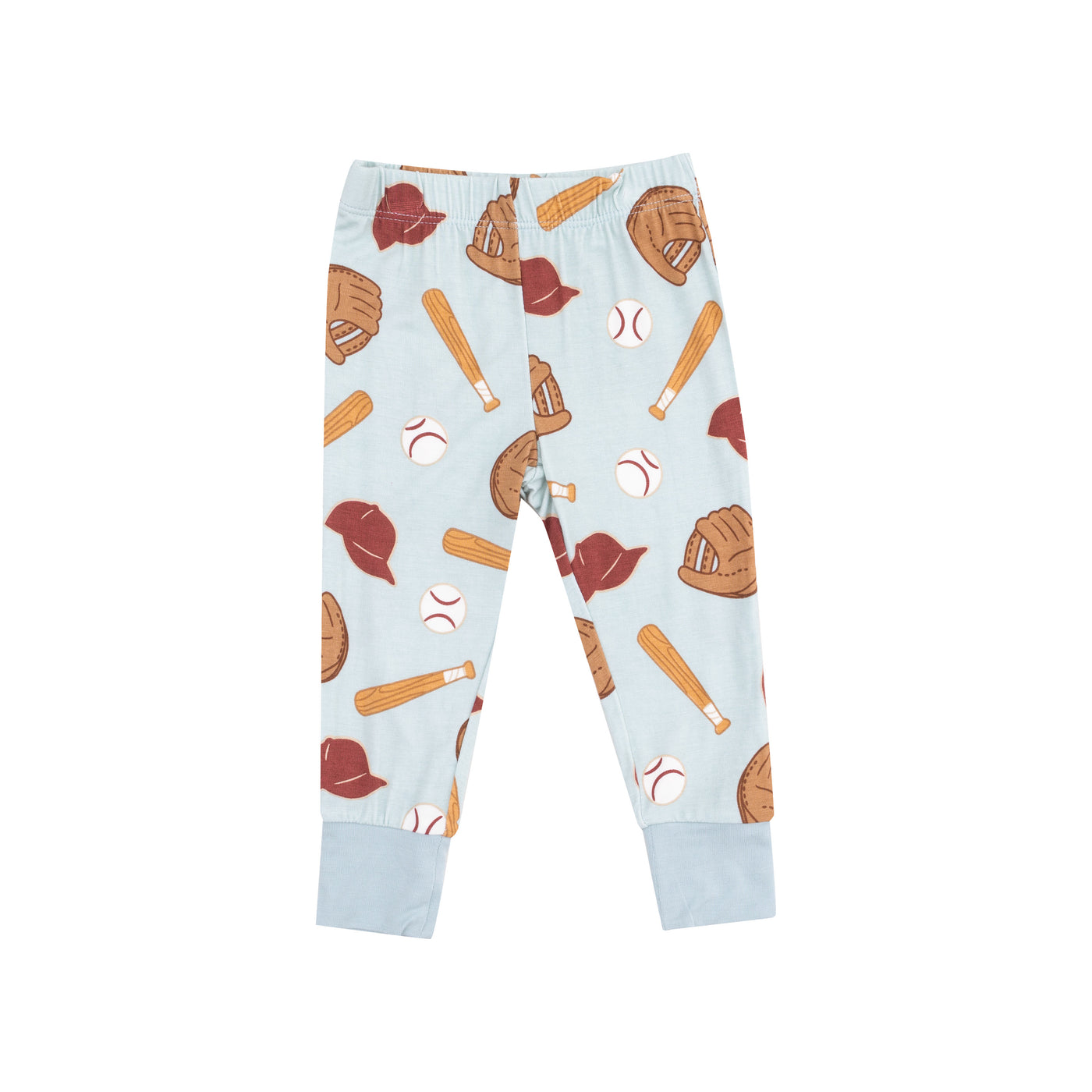 Short Sleeve Loungewear Set - Baseball