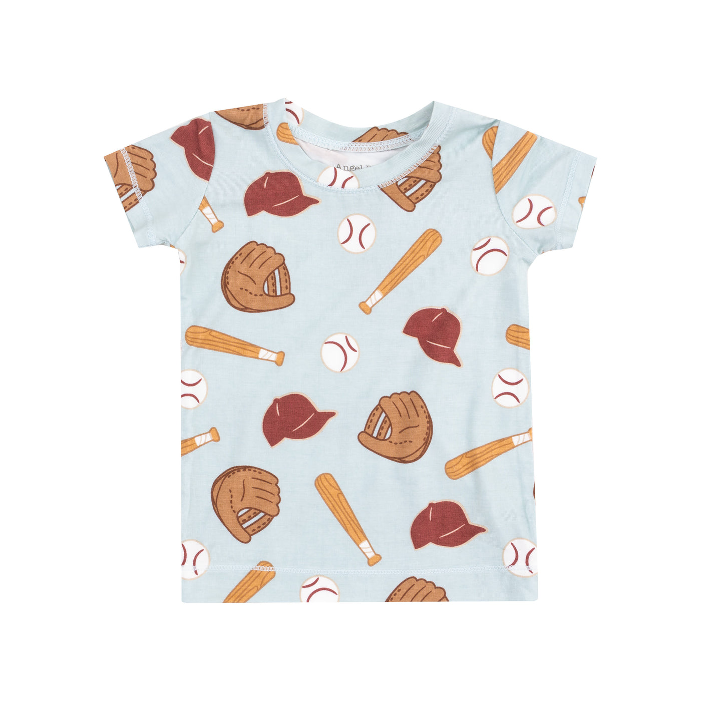 Short Sleeve Loungewear Set - Baseball