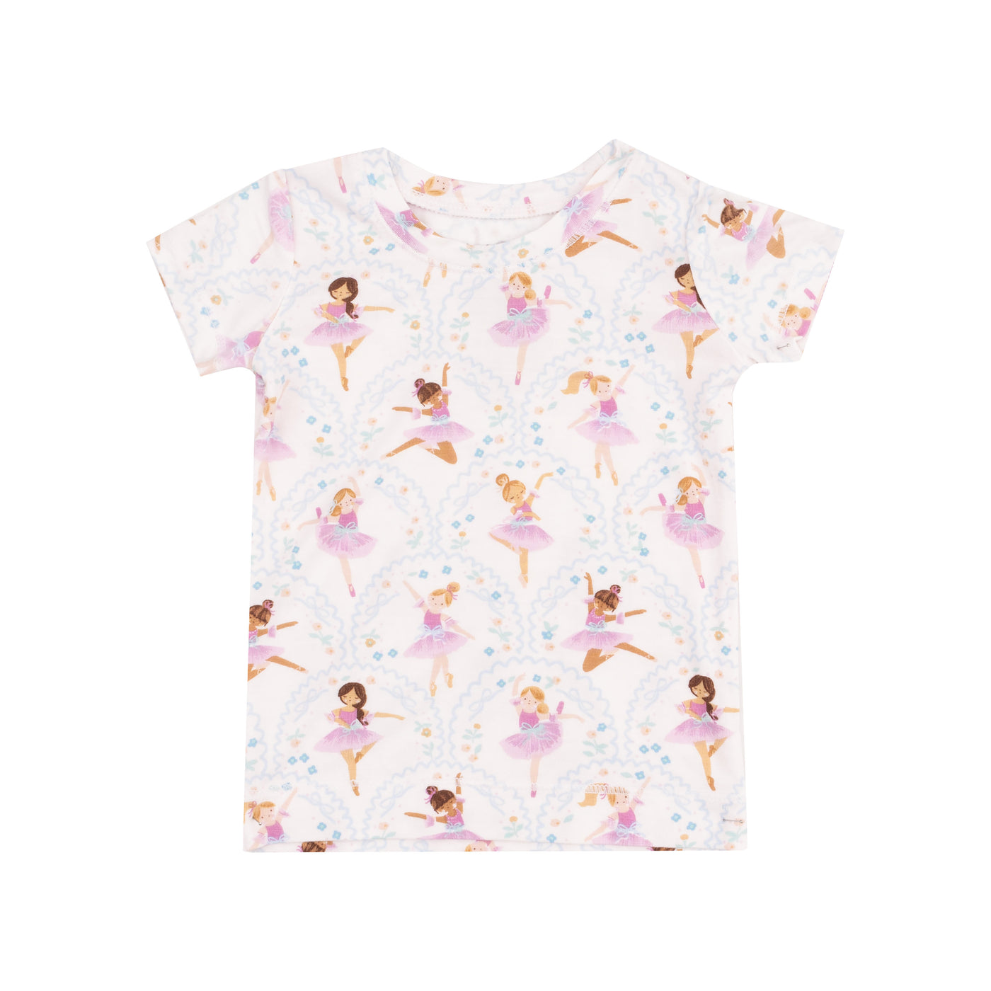 Short Sleeve Loungewear Set - Bow Ballerinas