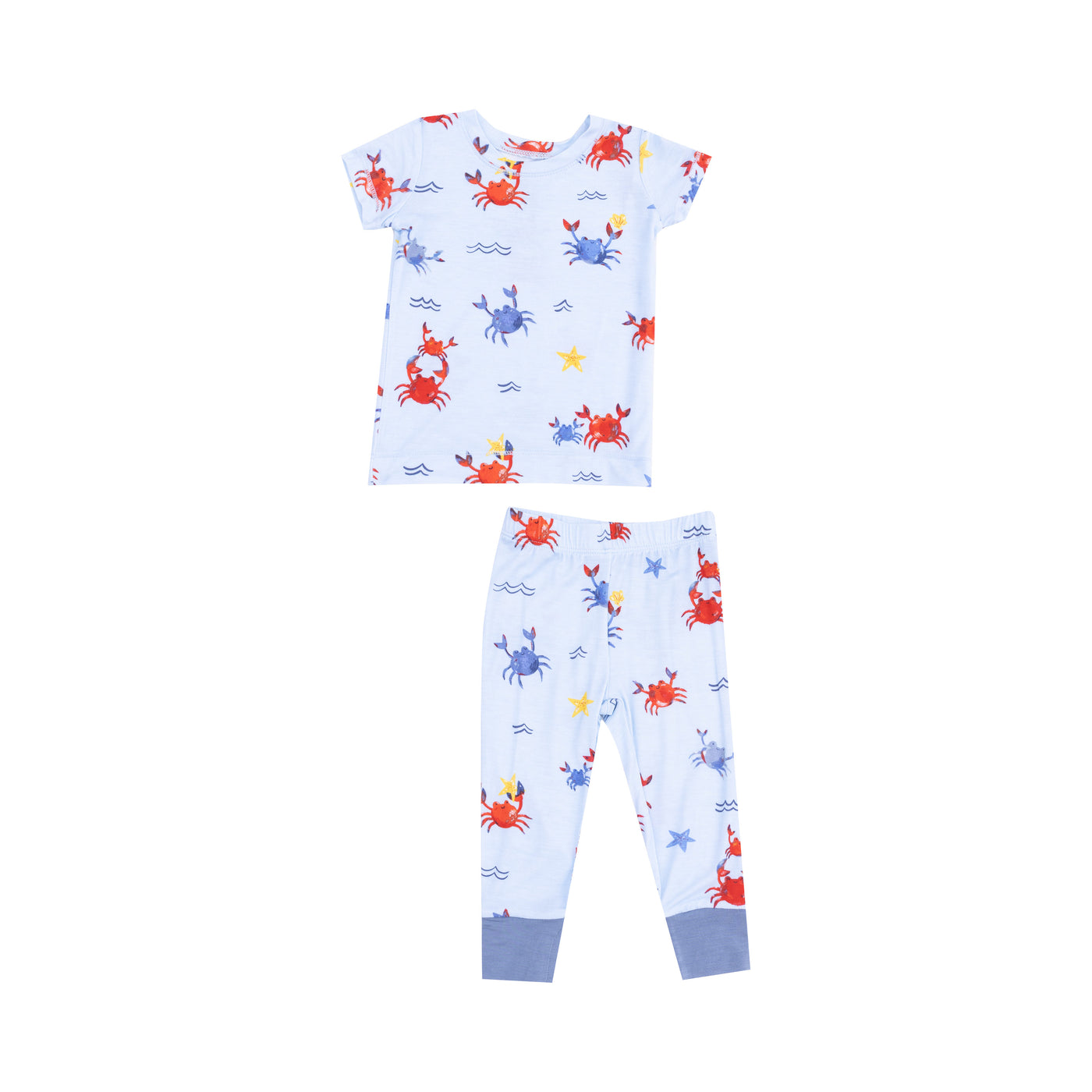 Short Sleeve  Loungewear Set - Crayon Crabs