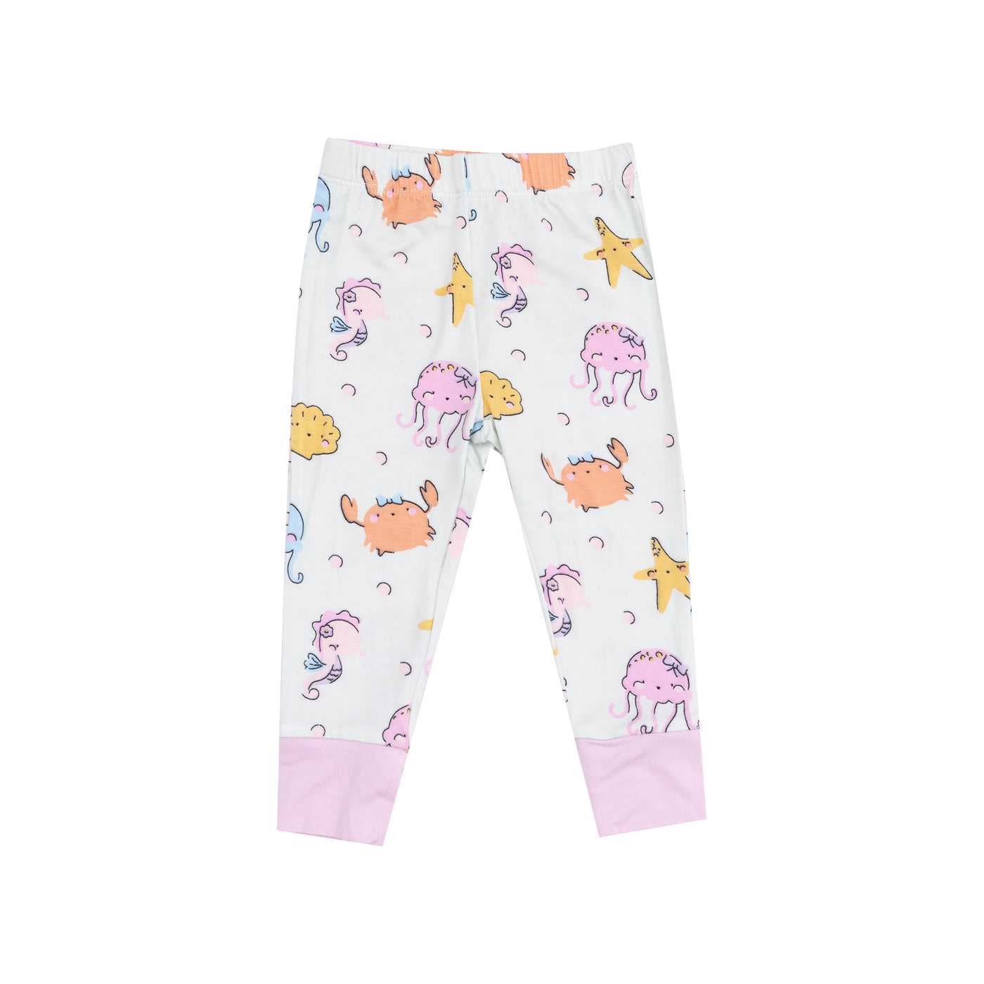 Short Sleeve Loungewear Set - Cute Sea Creatures