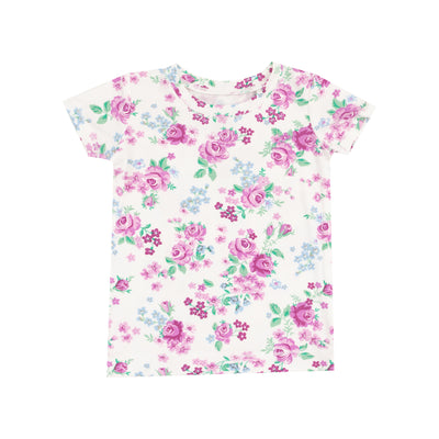 Short Sleeve Loungewear Set - Cute Little Roses