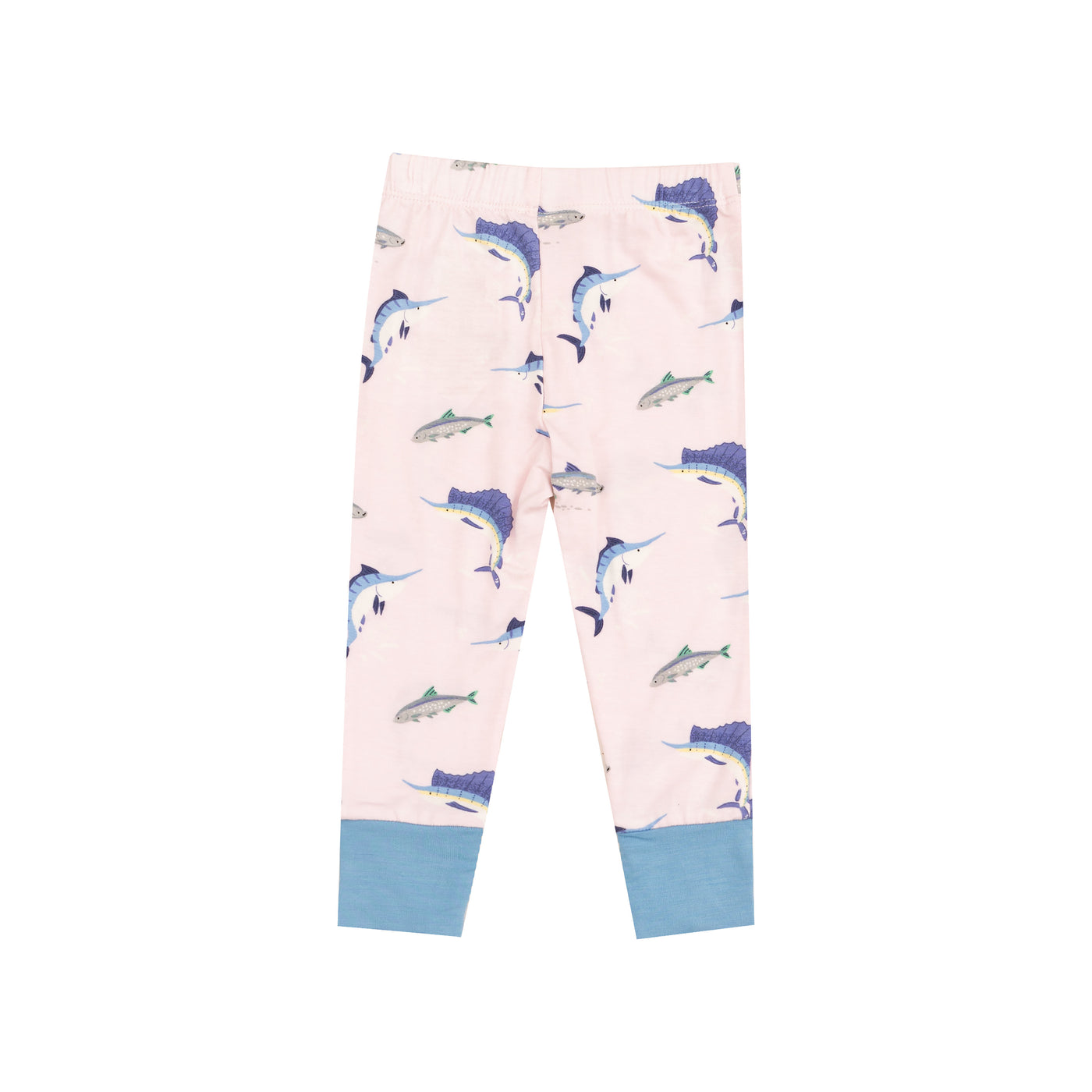 Short Sleeve Loungewear Set - Deep Sea Fishing Pink