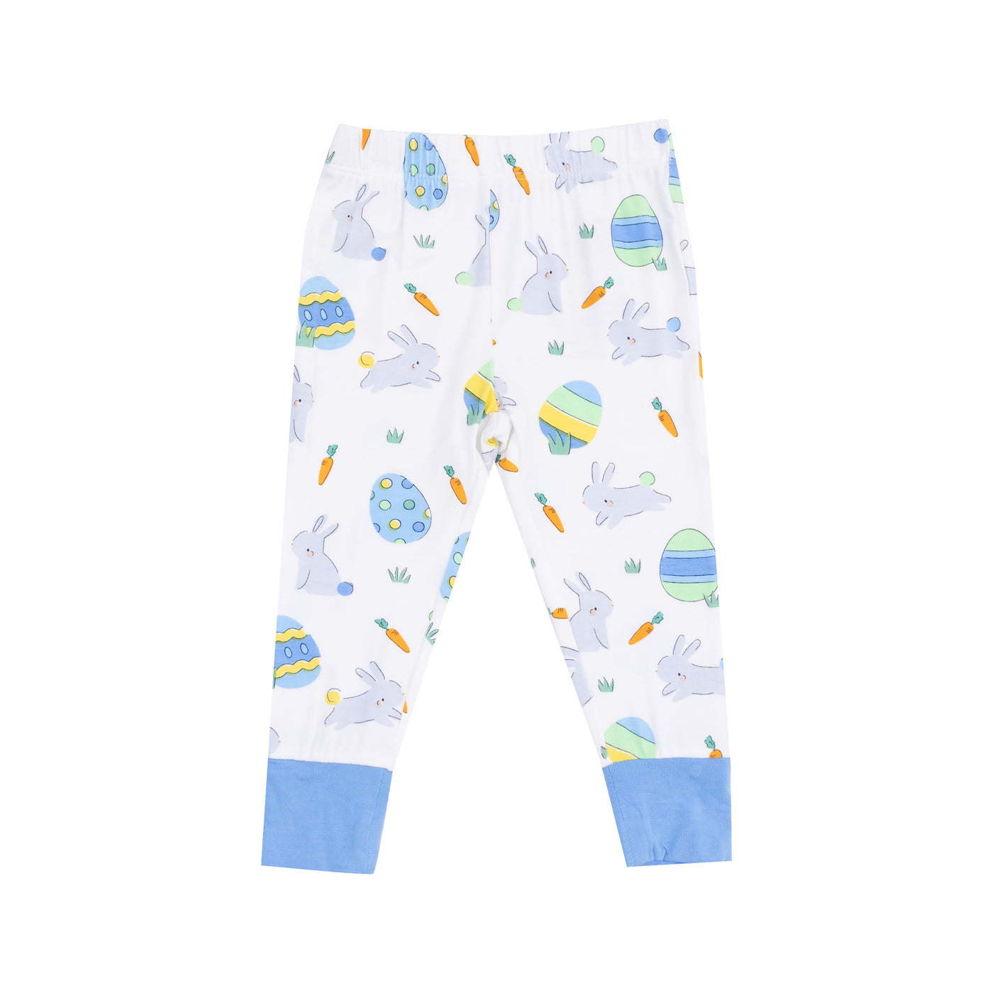 Short Sleeve  Loungewear Set - Easter Bunnies Blue