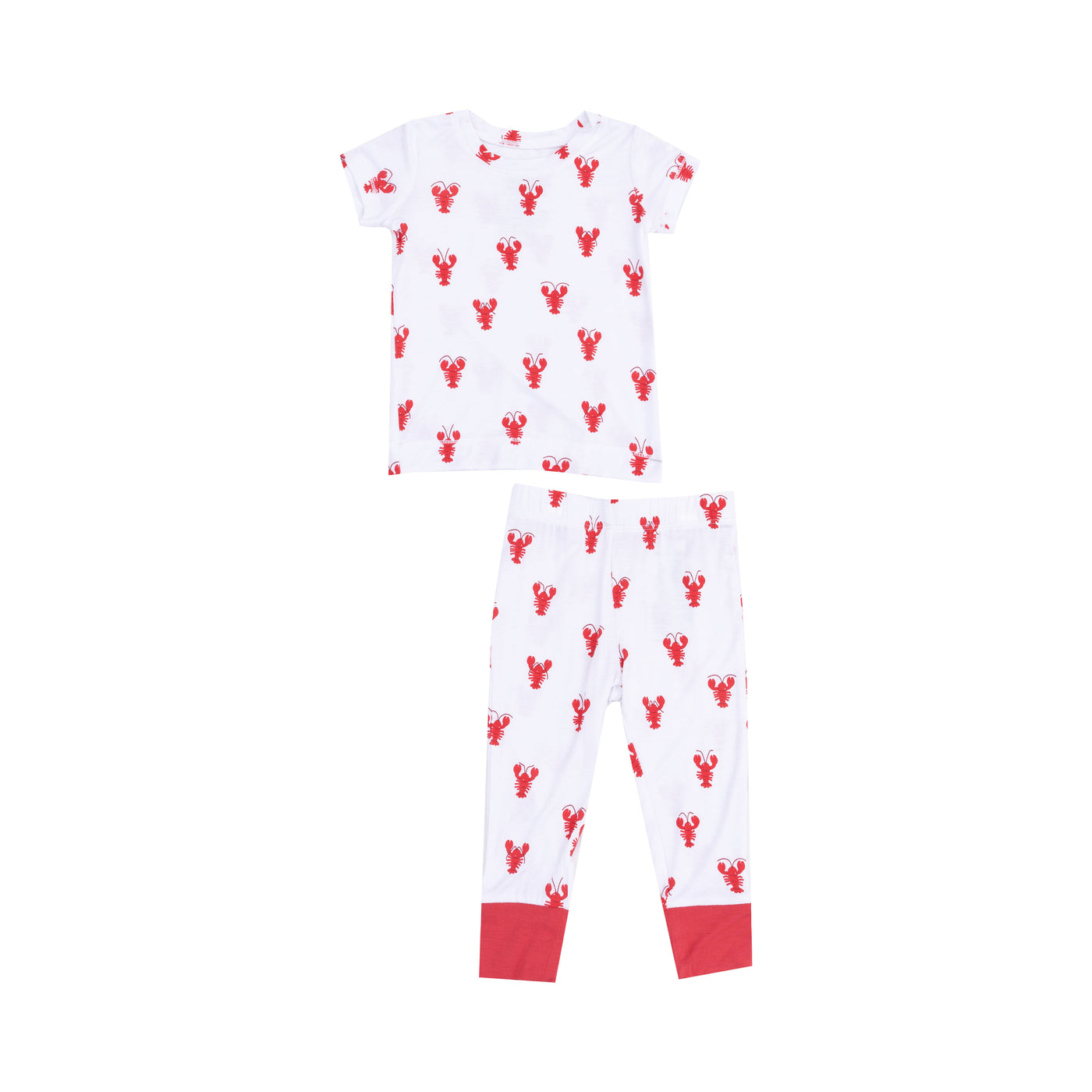 Short Sleeve Loungewear - Lobster Bamboo-Angel Dear