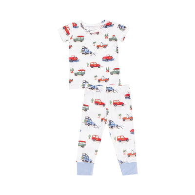 Short Sleeve Loungewear Set - Off-Road Adventure