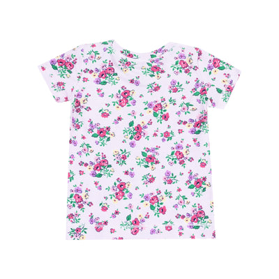 Short Sleeve Loungewear Set - Preppy Roses