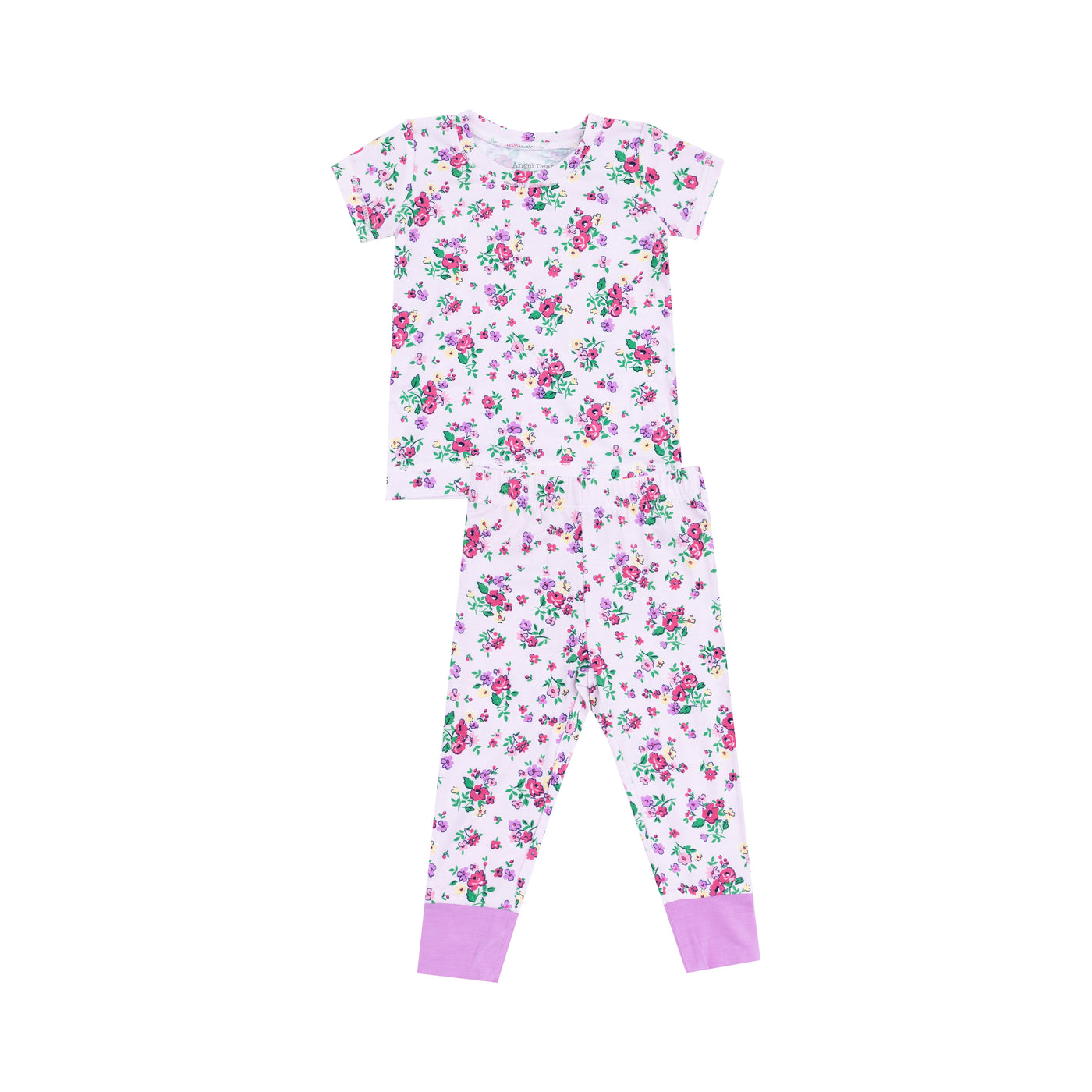 Short Sleeve Loungewear Set - Preppy Roses