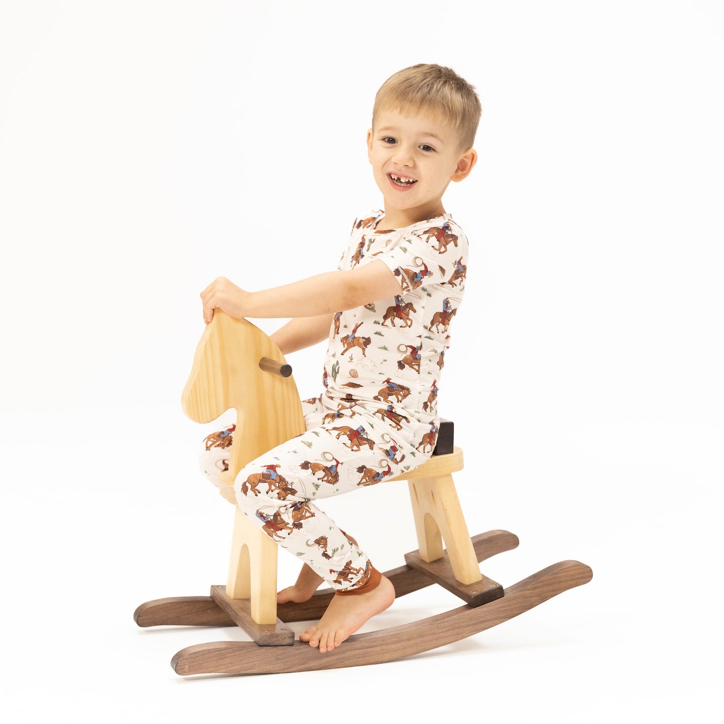 Buckaroo Western - Short Sleeve Loungewear Set-Angel Dear