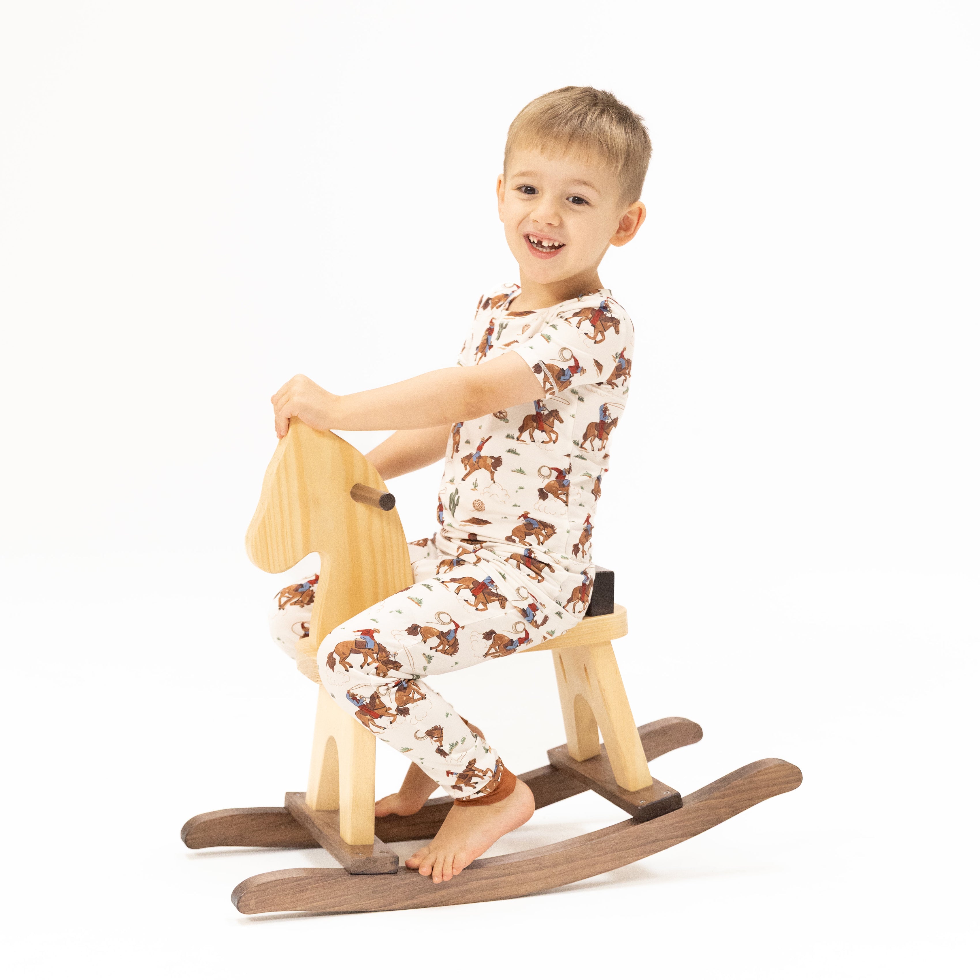 Buckaroo Western - Short Sleeve Loungewear Set-Angel Dear