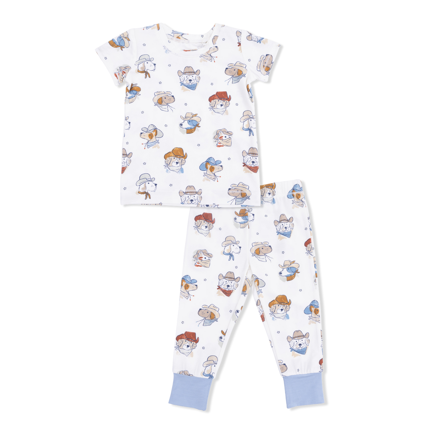 Cowdogs - Short Sleeve Loungewear Set-Angel Dear