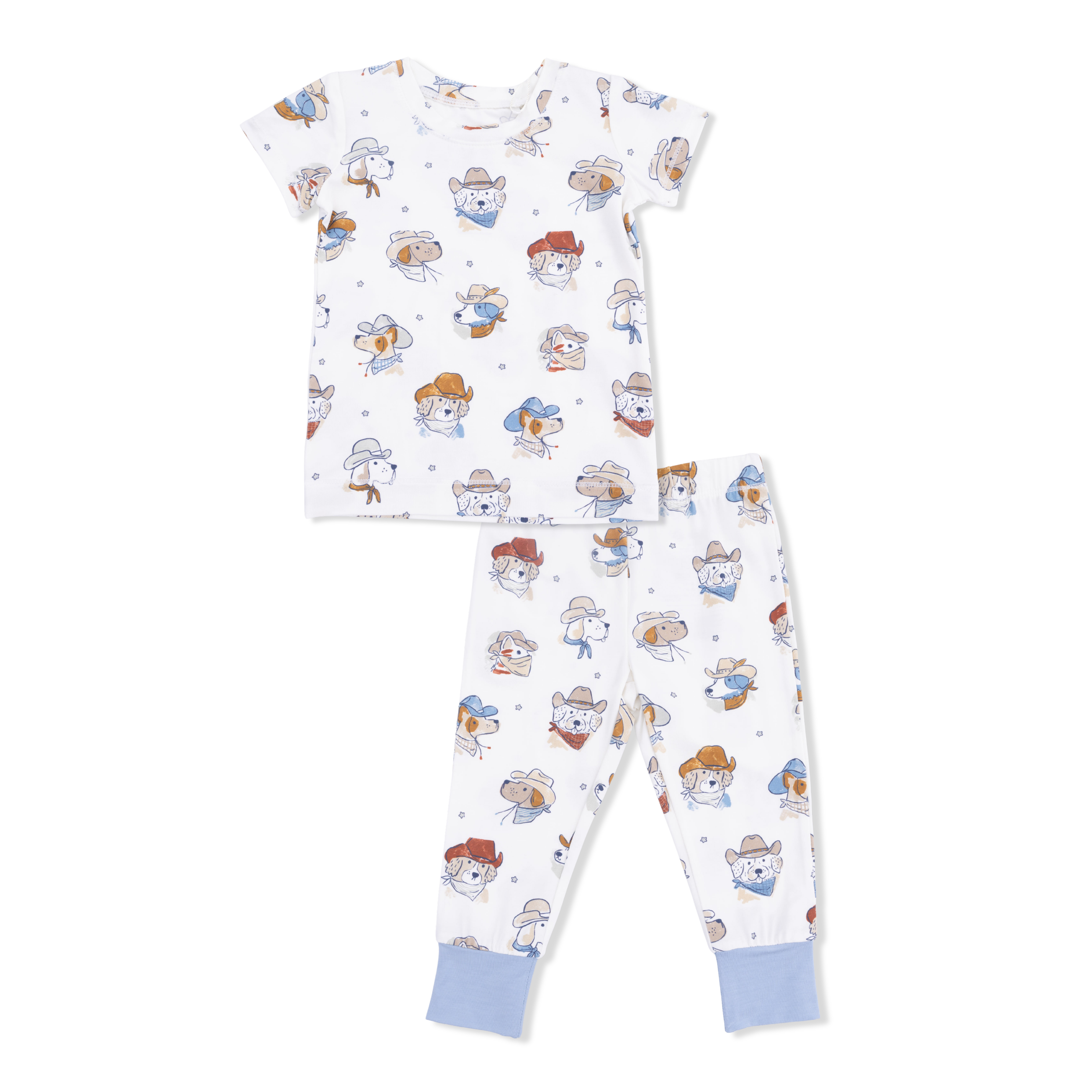 Cowdogs - Short Sleeve Loungewear Set-Angel Dear