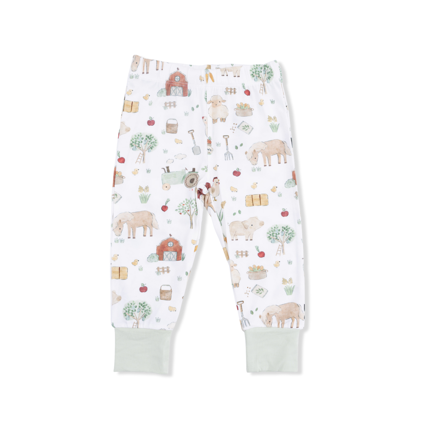 Cute Farm Animals Uni - Short Sleeve Loungewear Set-Angel Dear